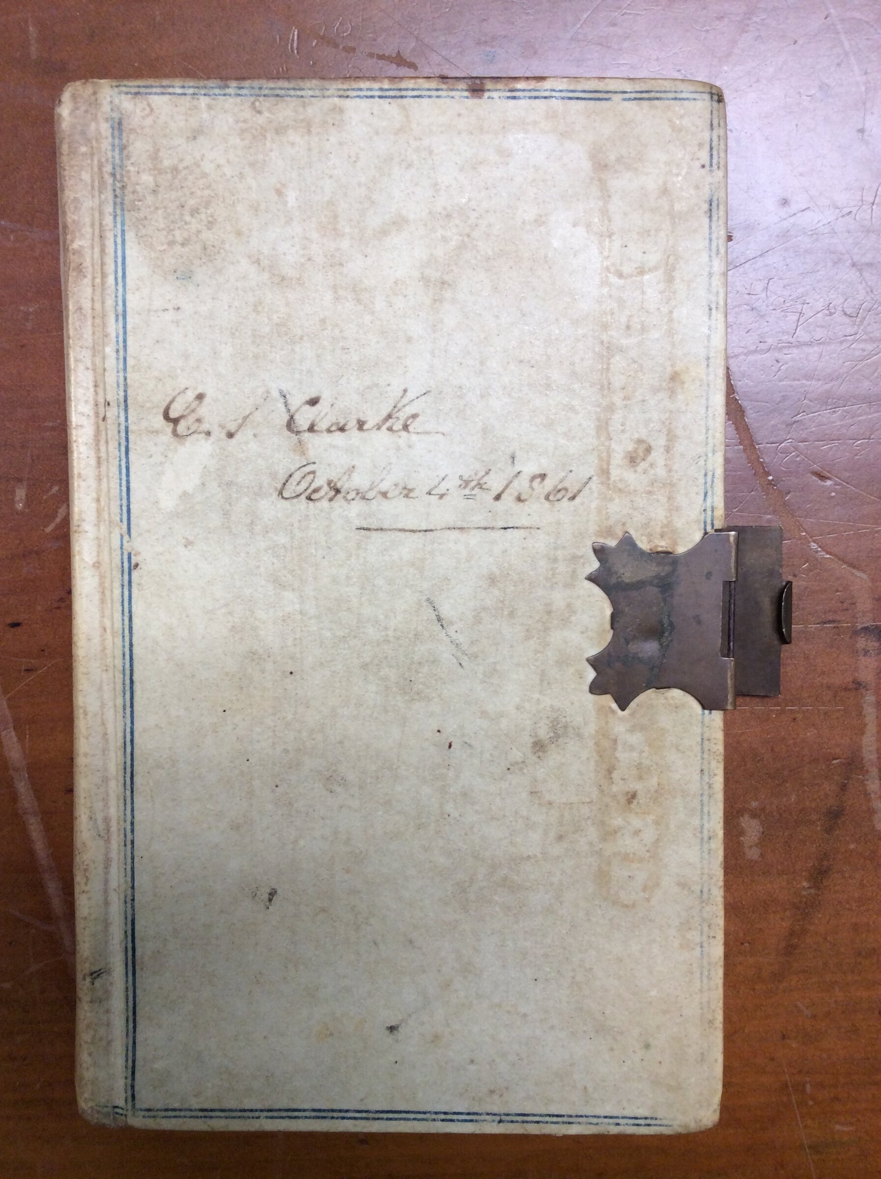 Original CS Clarke diary page