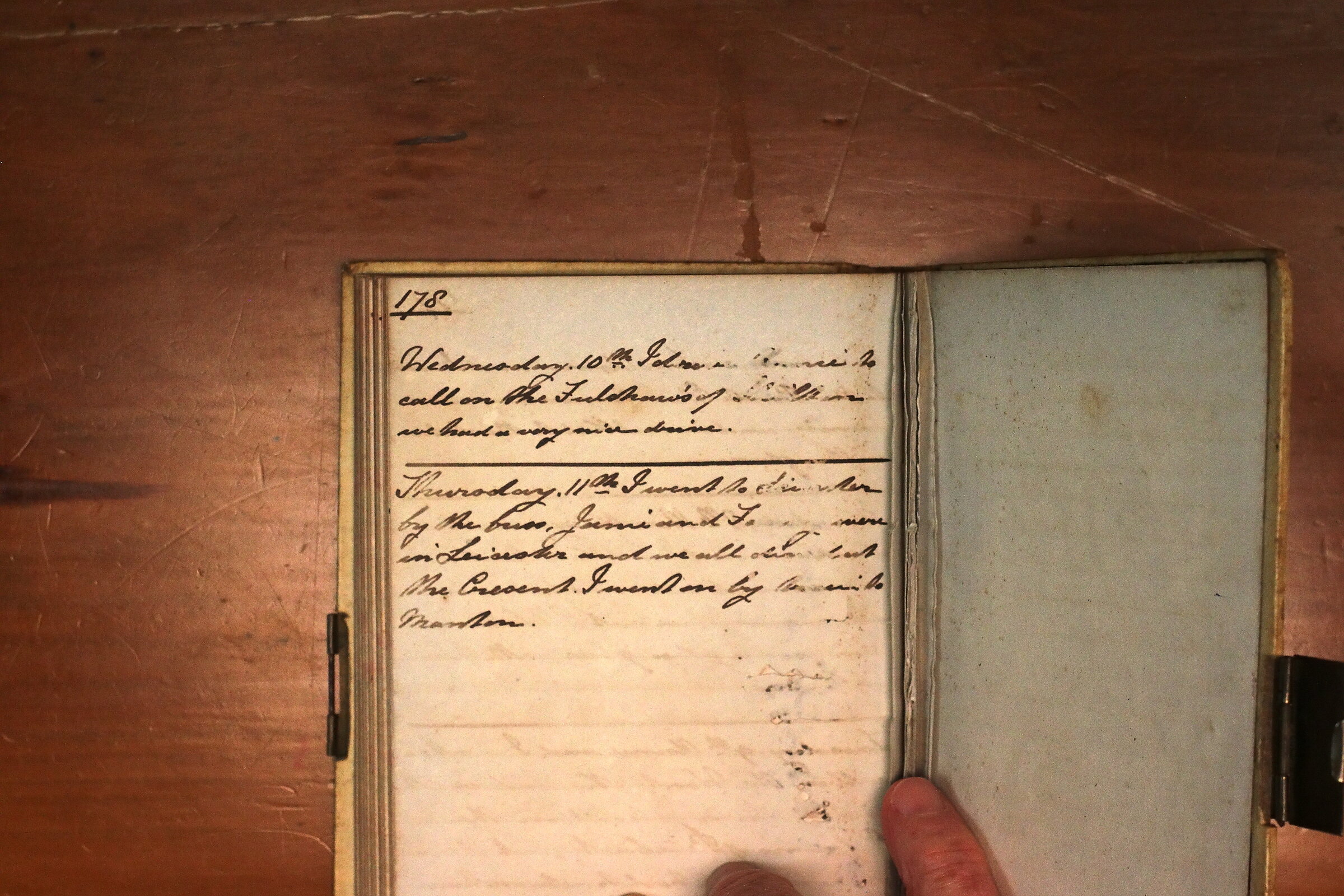 Original CS Clarke diary page