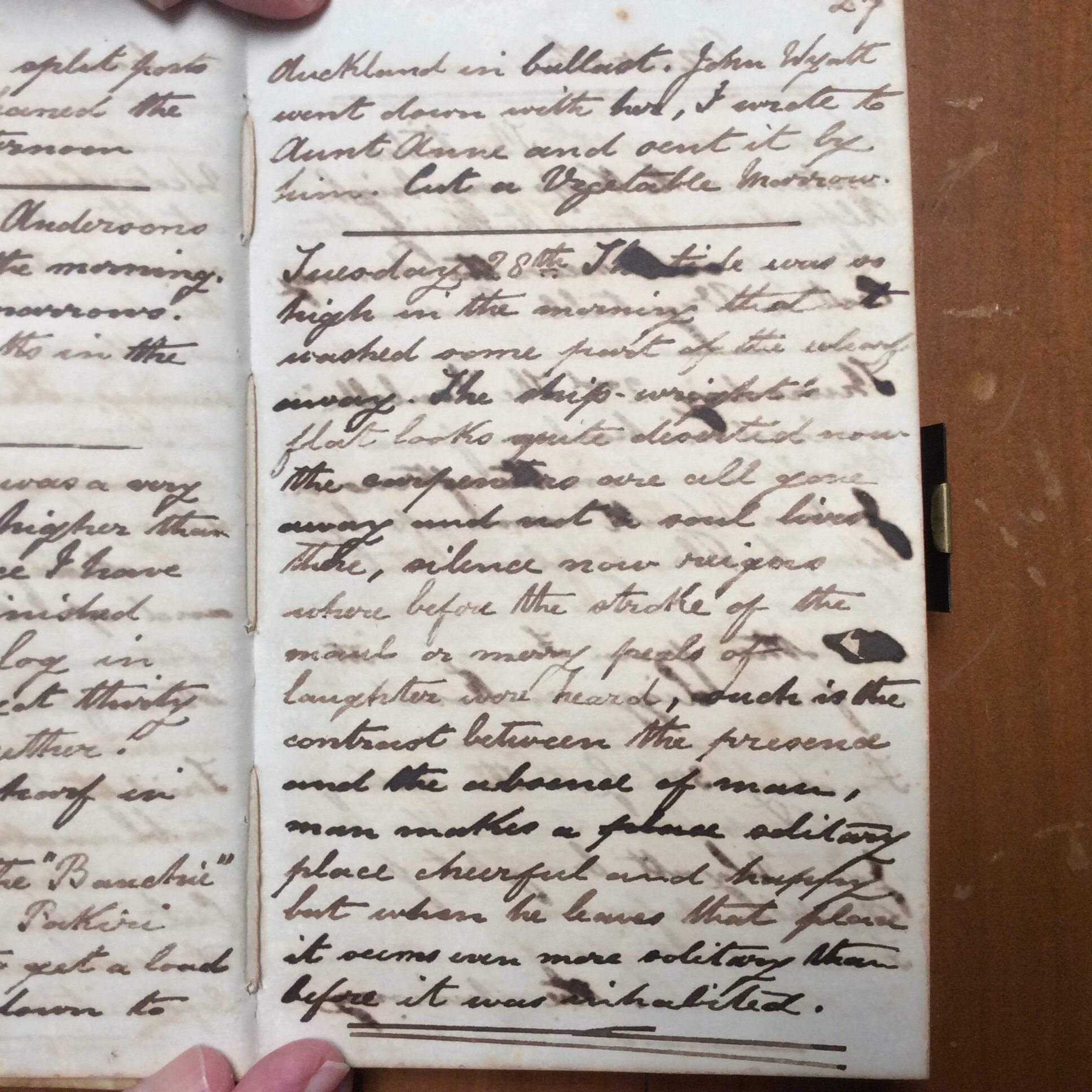 Original CS Clarke diary page
