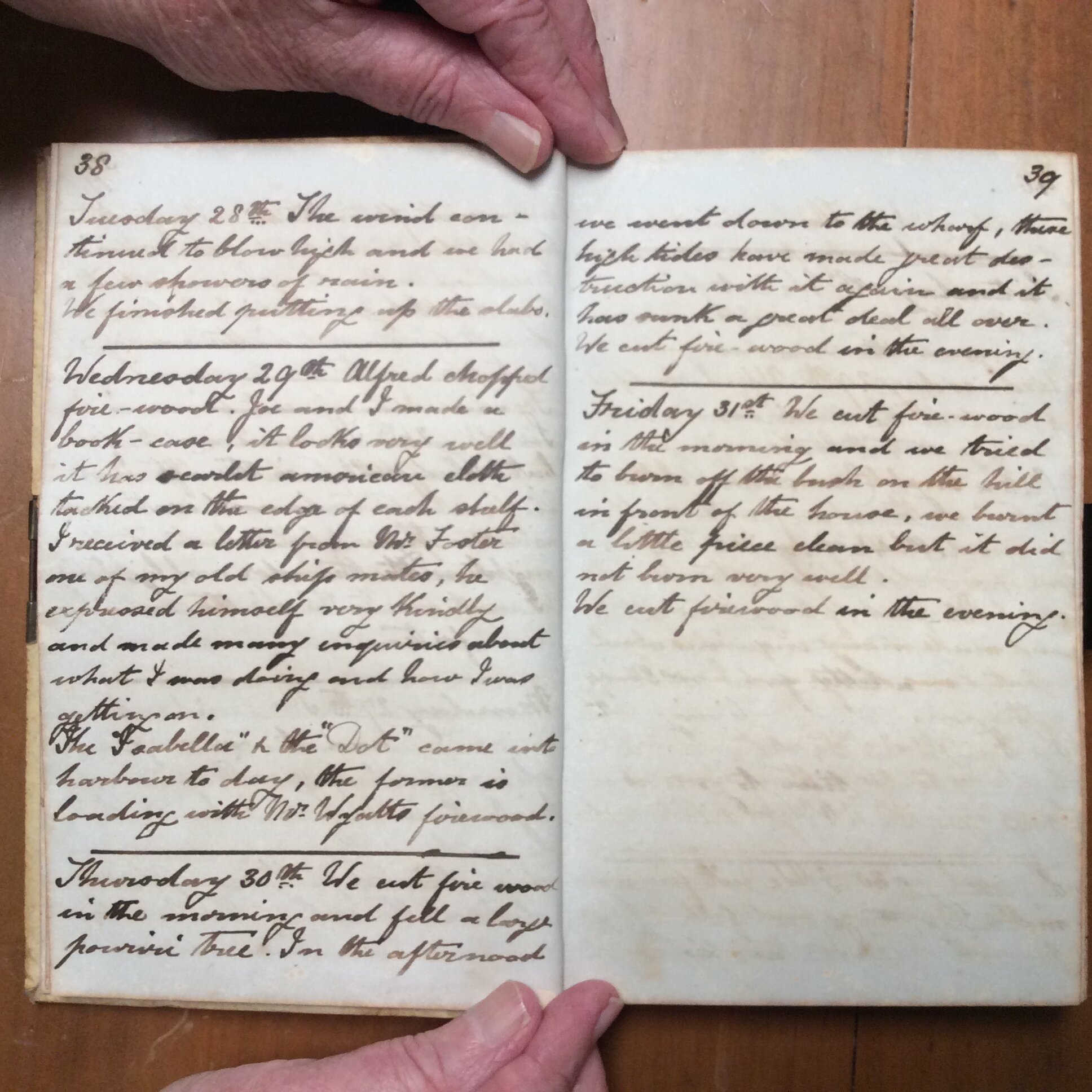 Original CS Clarke diary page