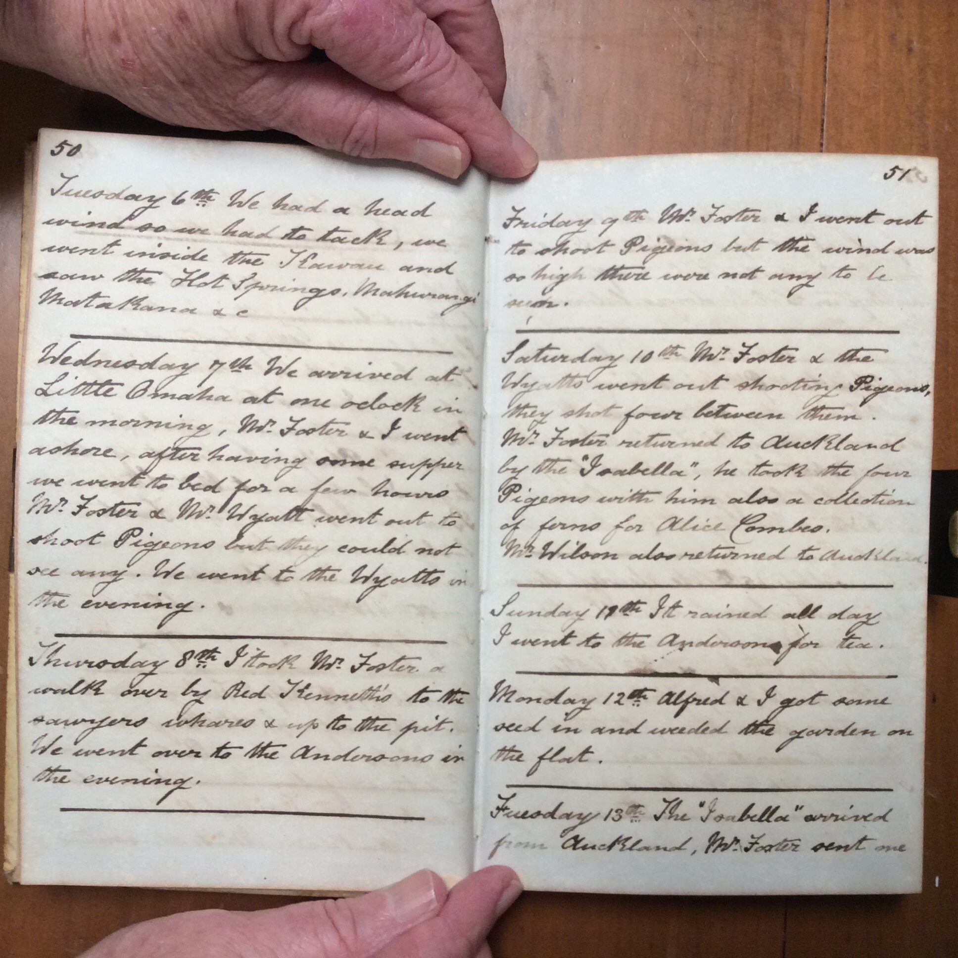 Original CS Clarke diary page