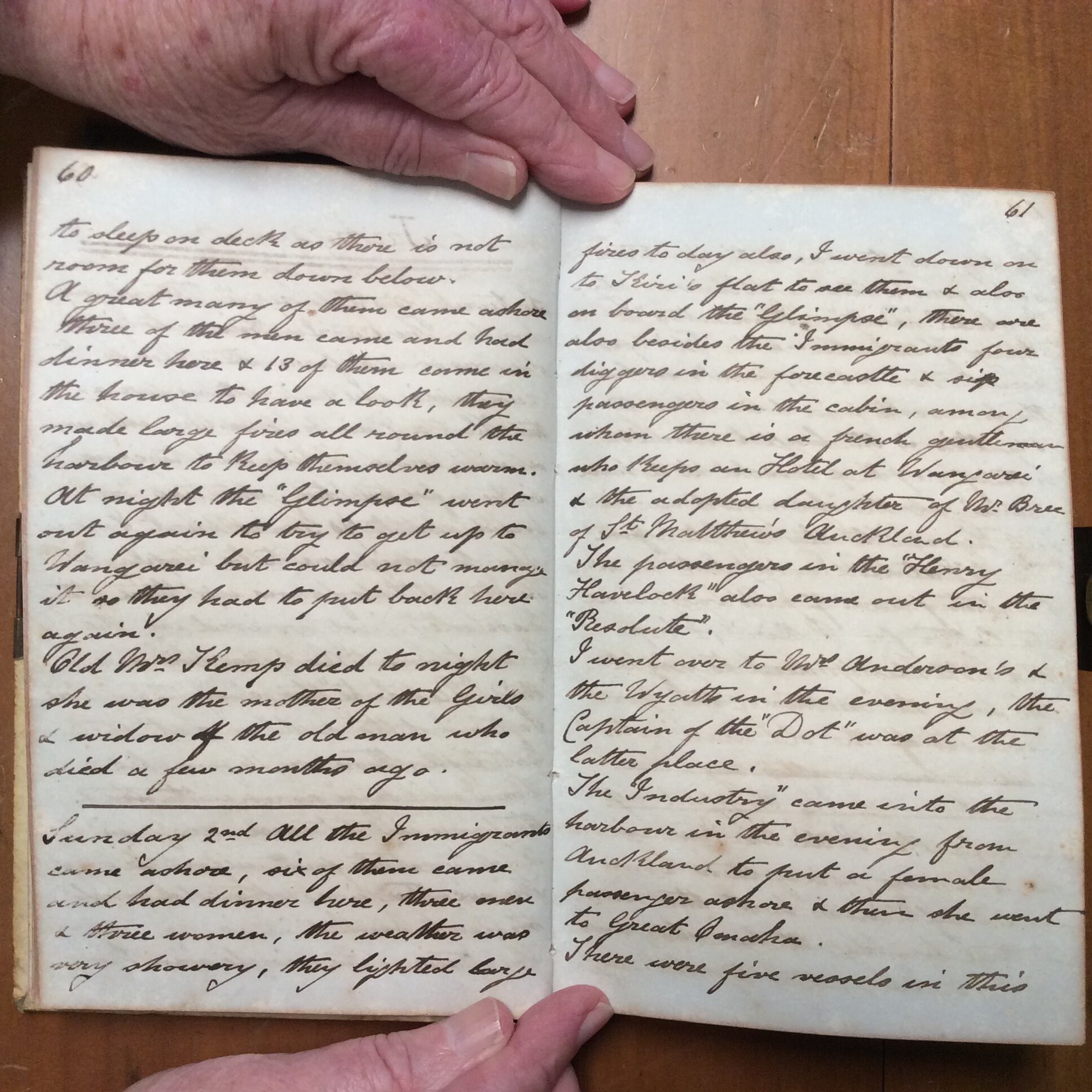 Original CS Clarke diary page