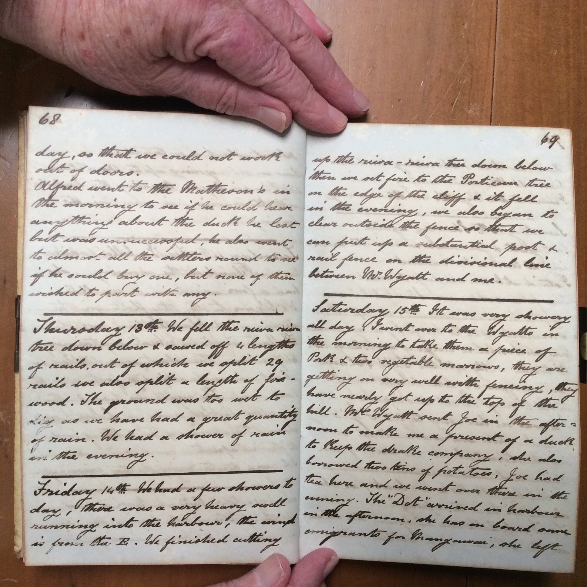 Original CS Clarke diary page