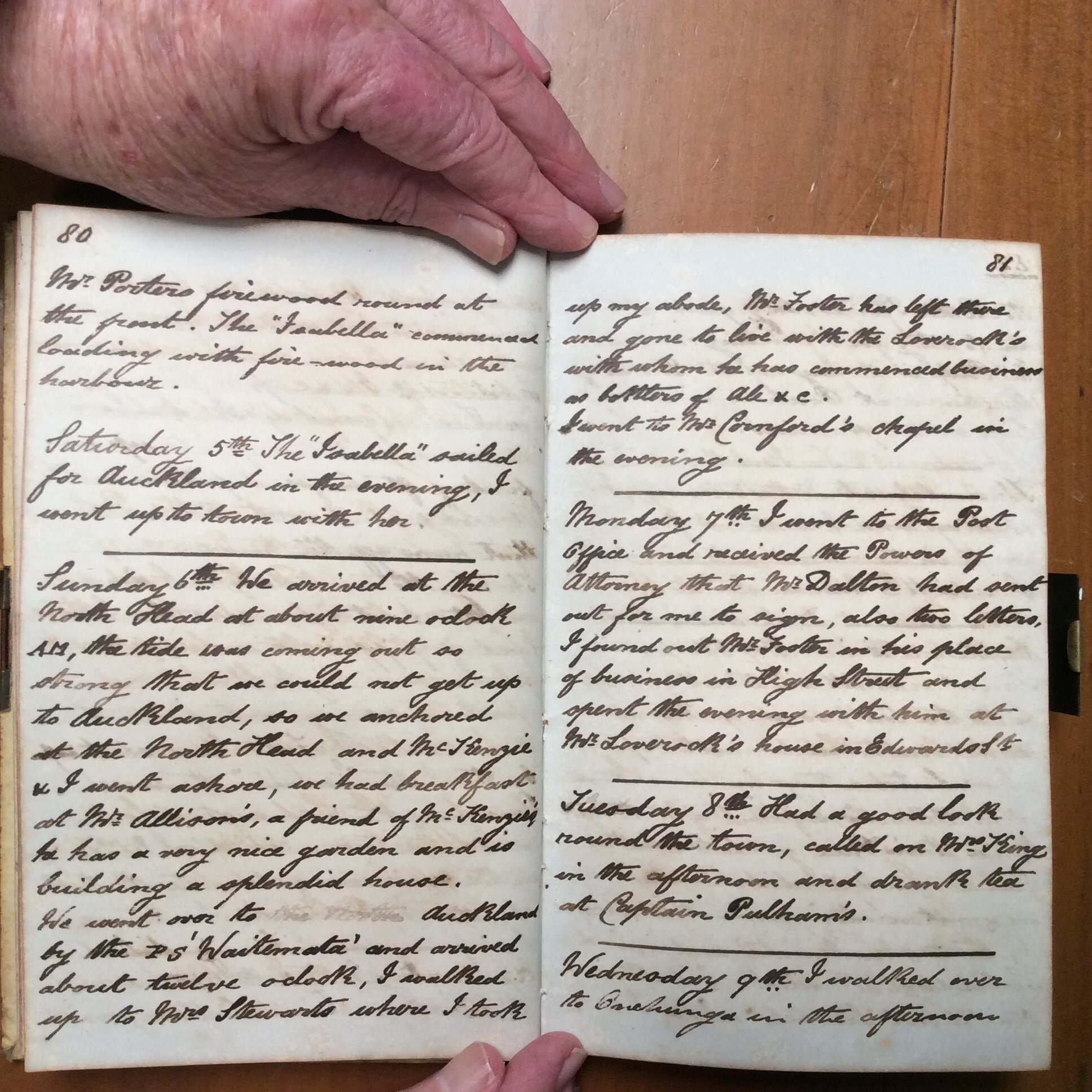 Original CS Clarke diary page