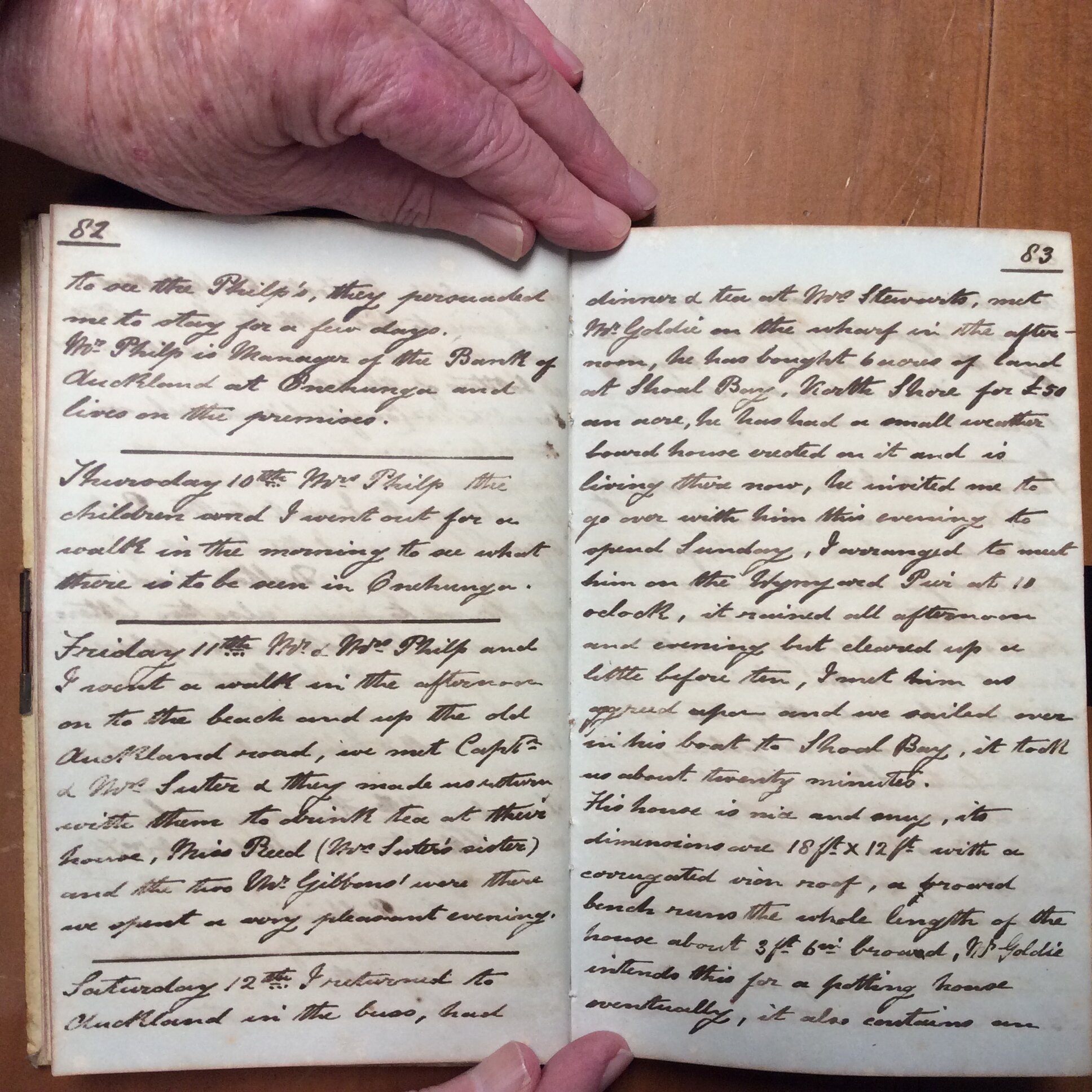 Original CS Clarke diary page