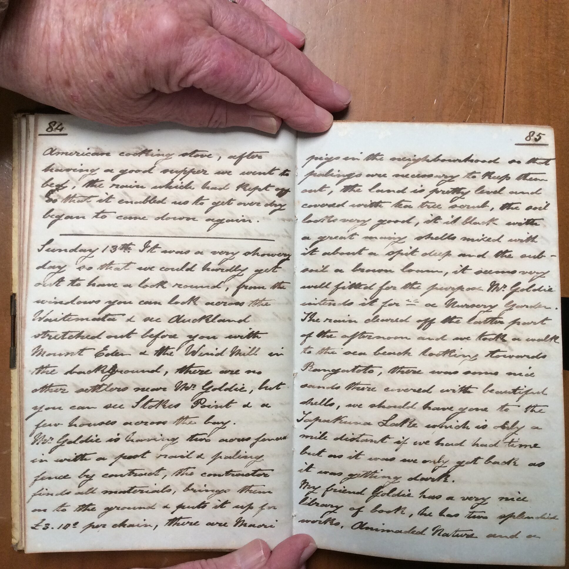Original CS Clarke diary page