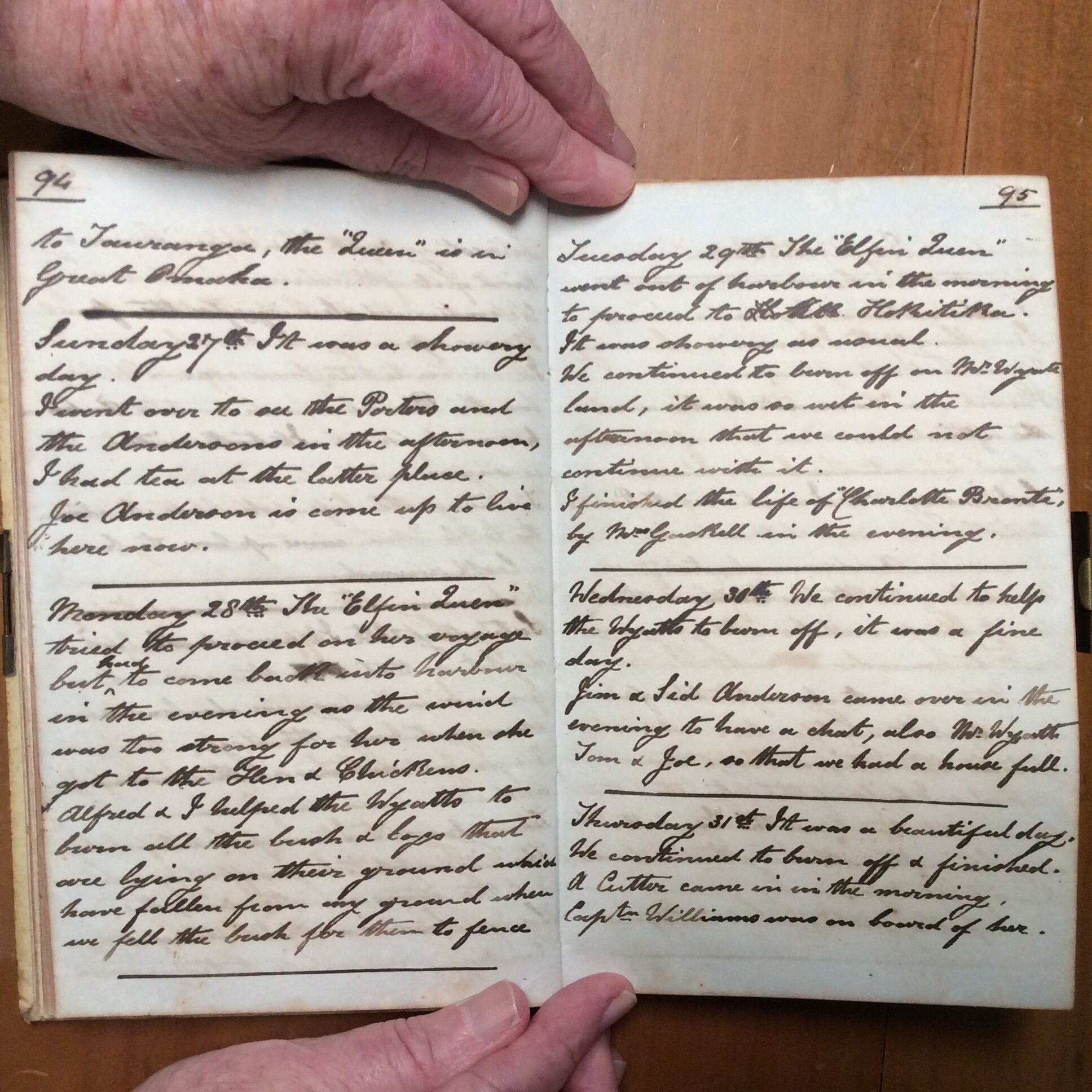 Original CS Clarke diary page