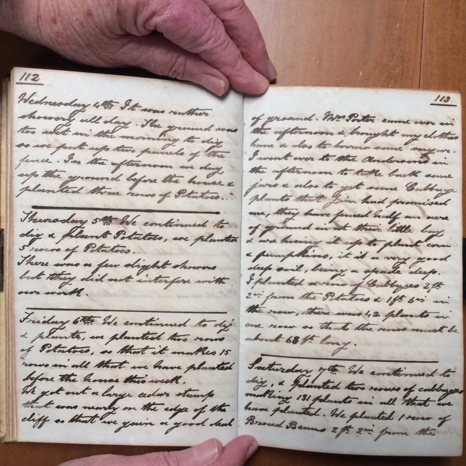 Original CS Clarke diary page