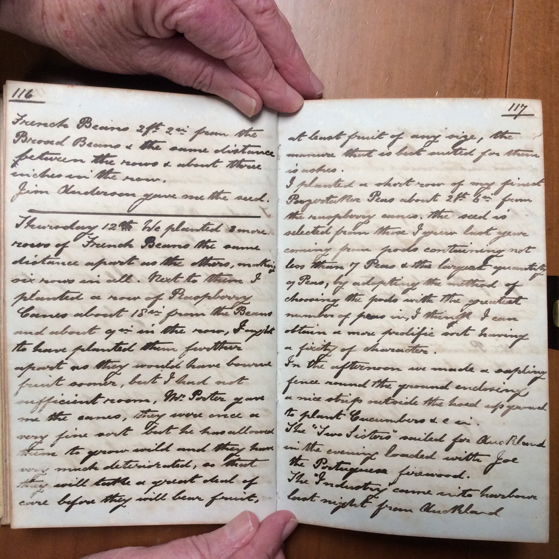 Original CS Clarke diary page