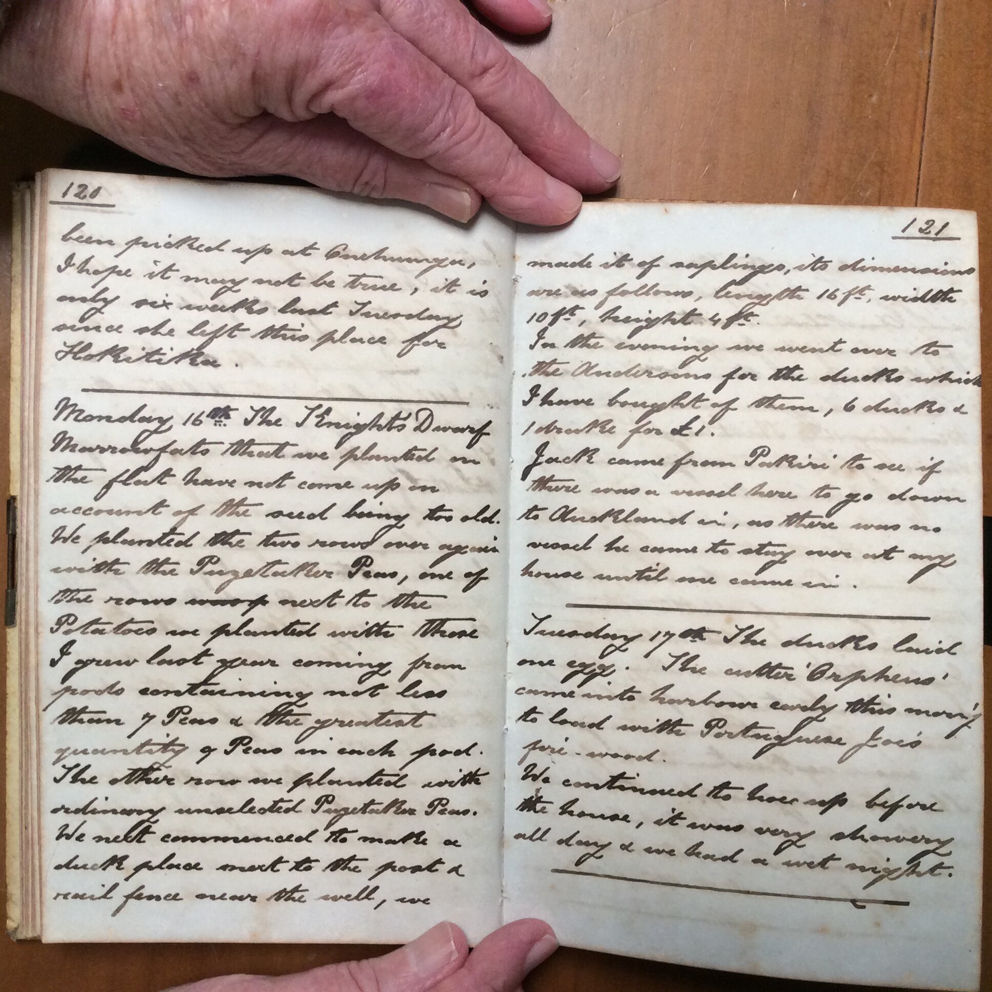 Original CS Clarke diary page
