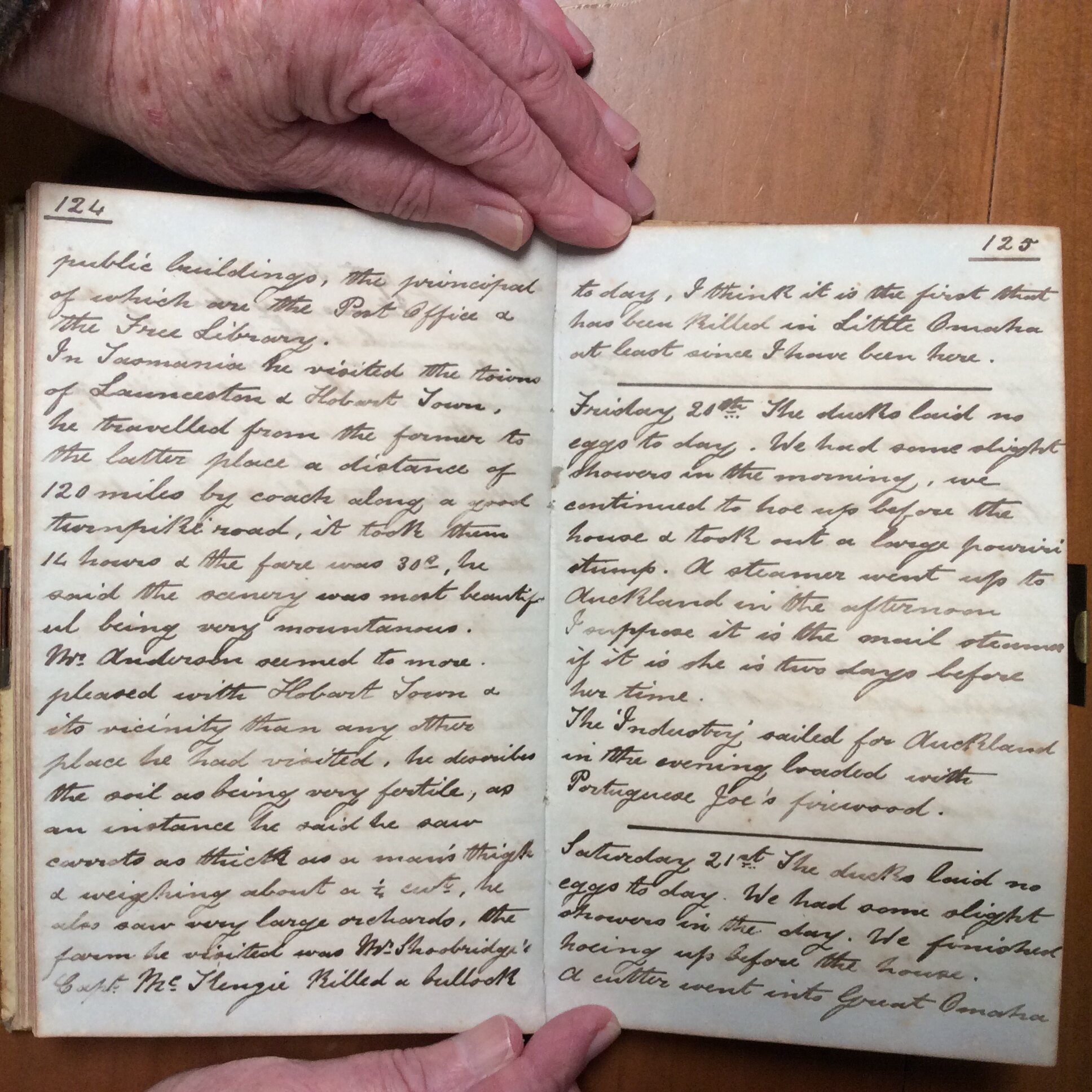 Original CS Clarke diary page