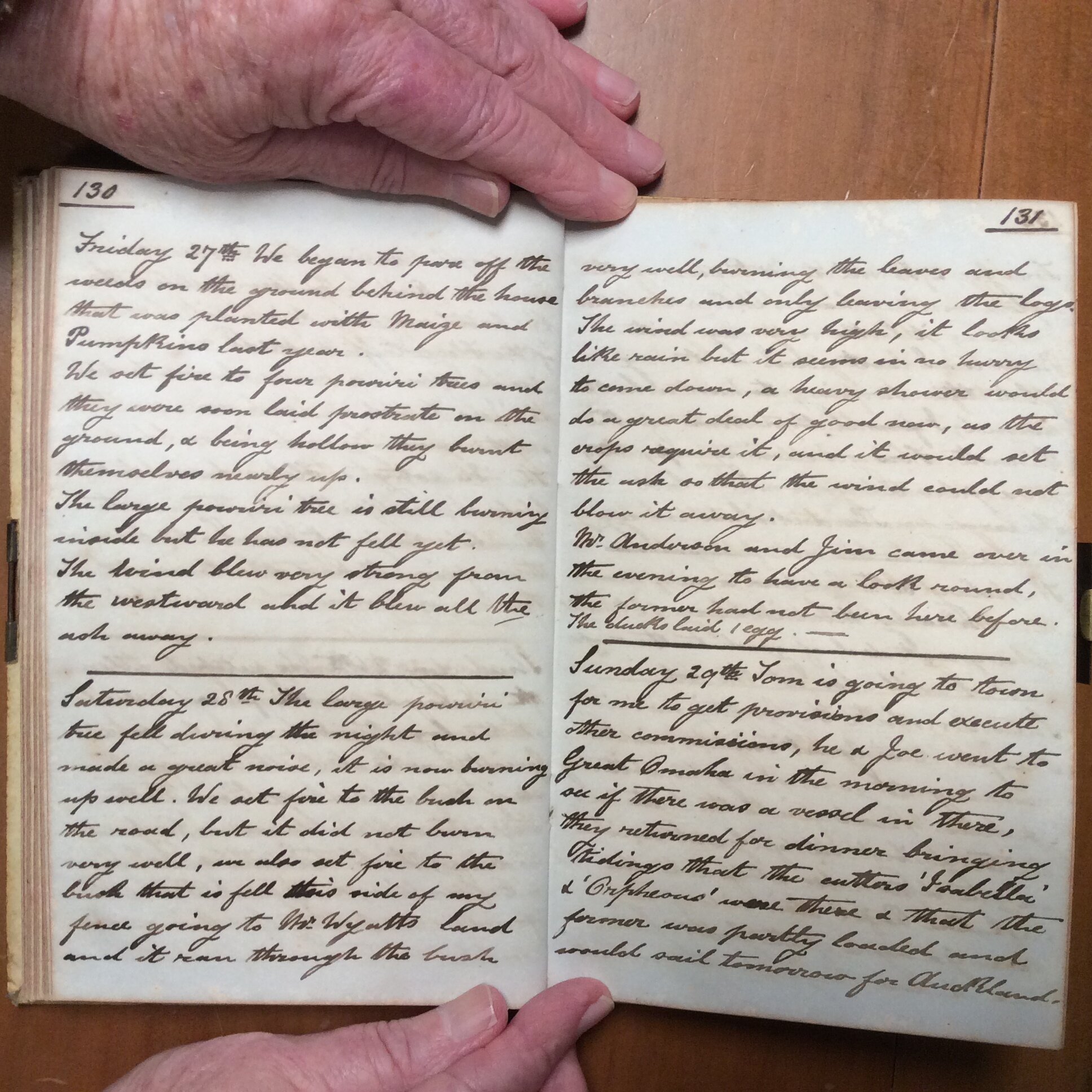 Original CS Clarke diary page