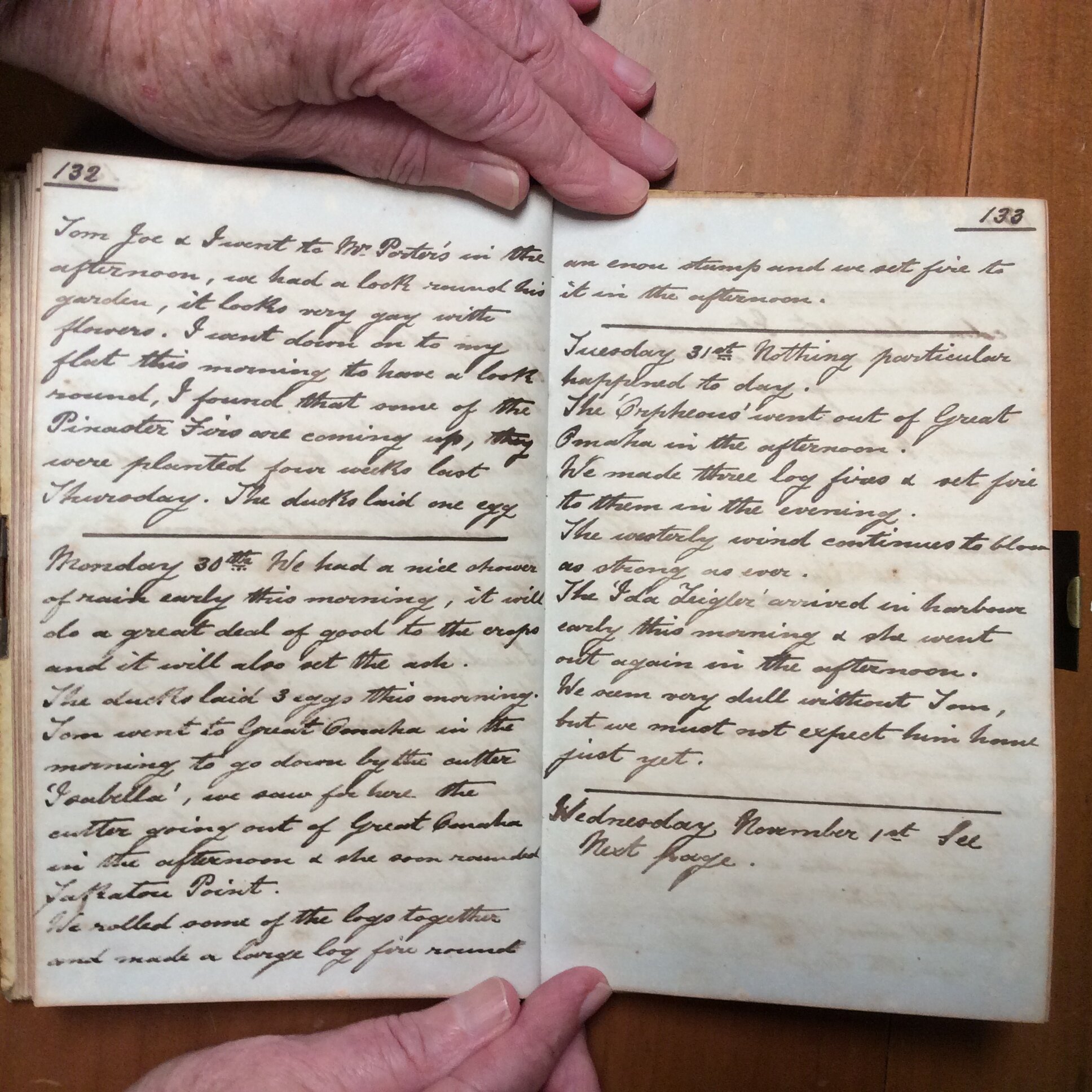 Original CS Clarke diary page