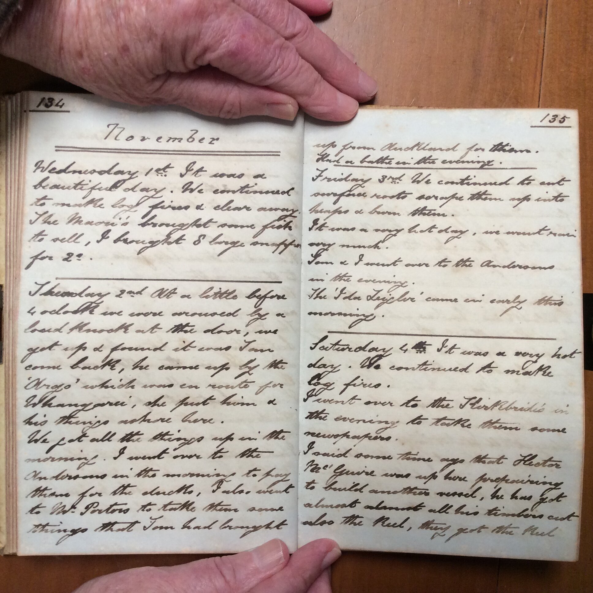 Original CS Clarke diary page