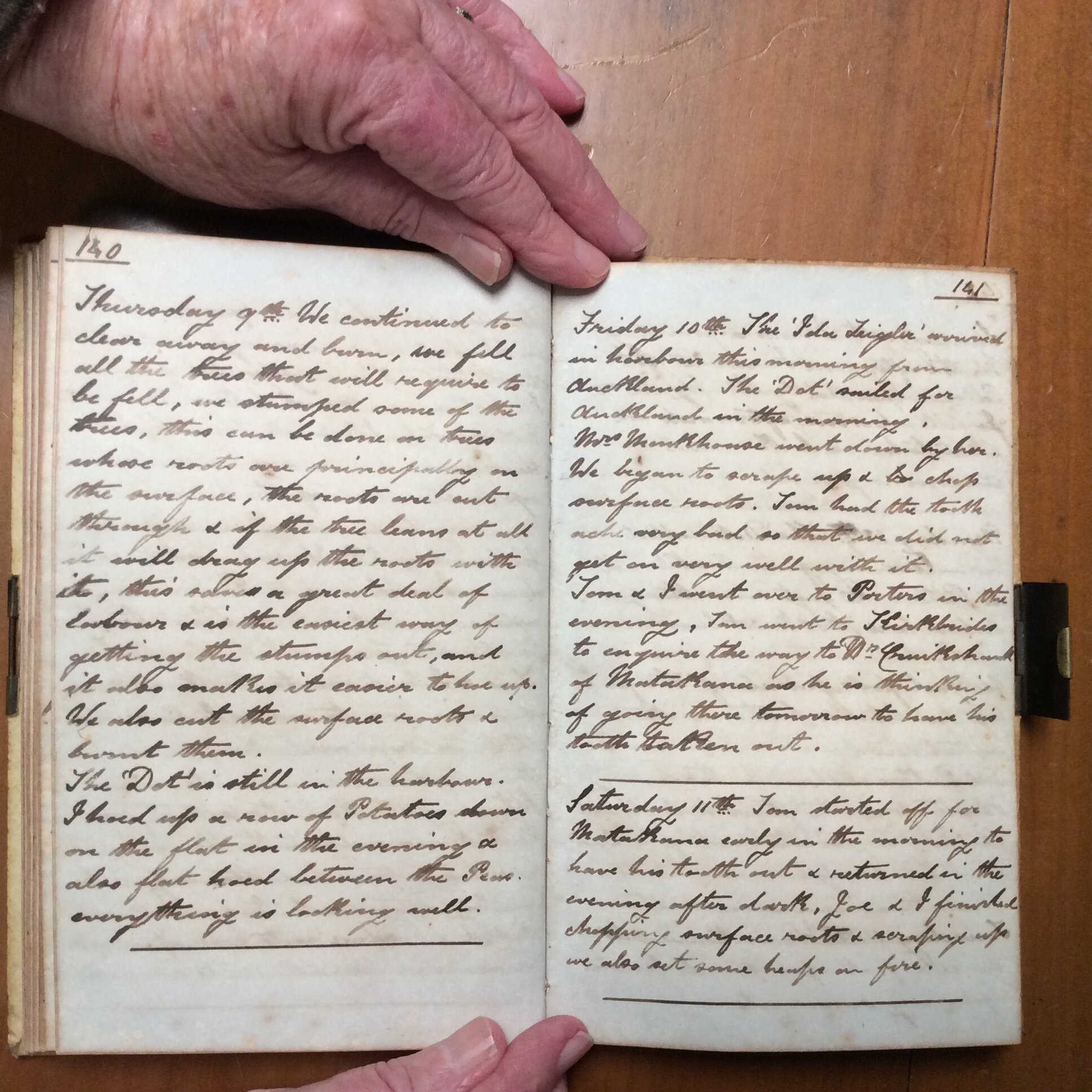 Original CS Clarke diary page