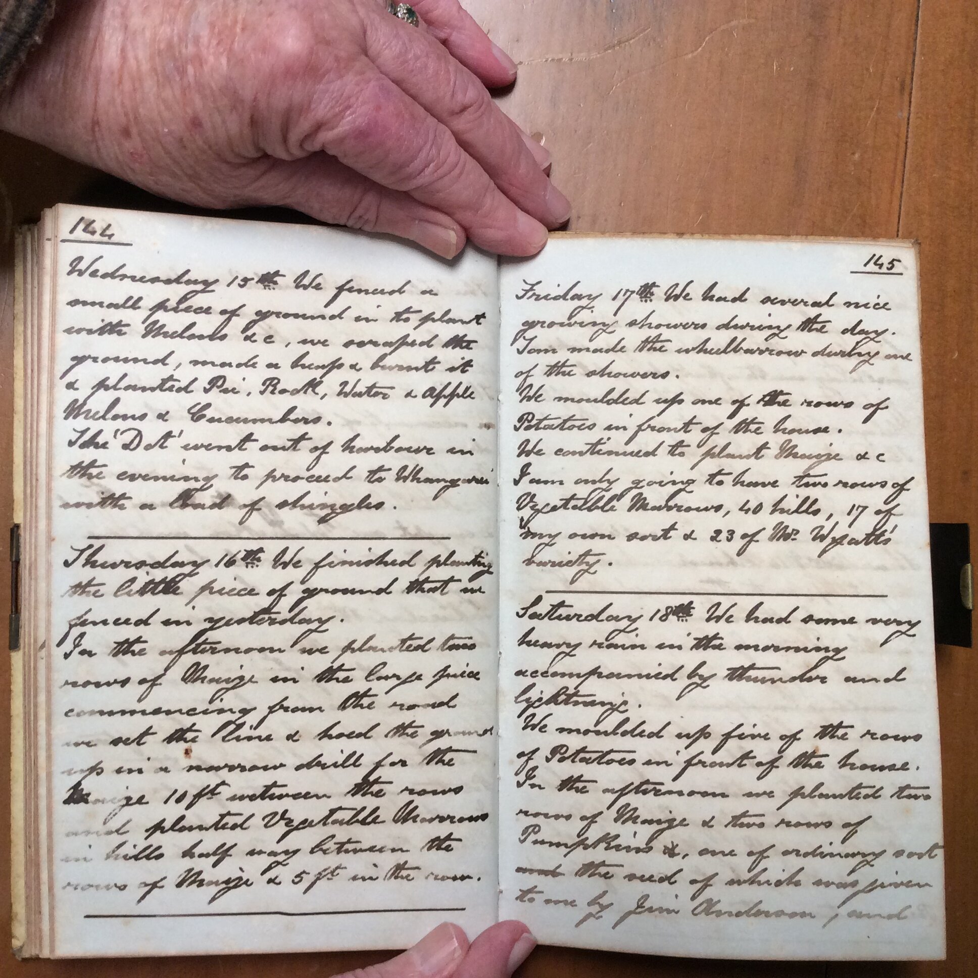 Original CS Clarke diary page
