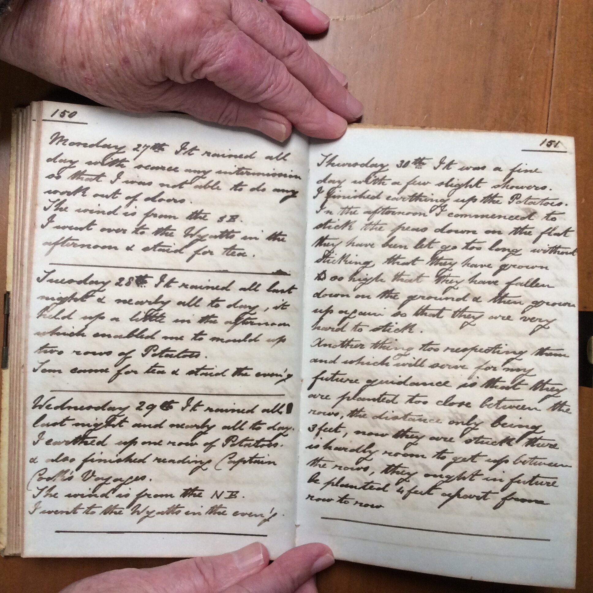 Original CS Clarke diary page