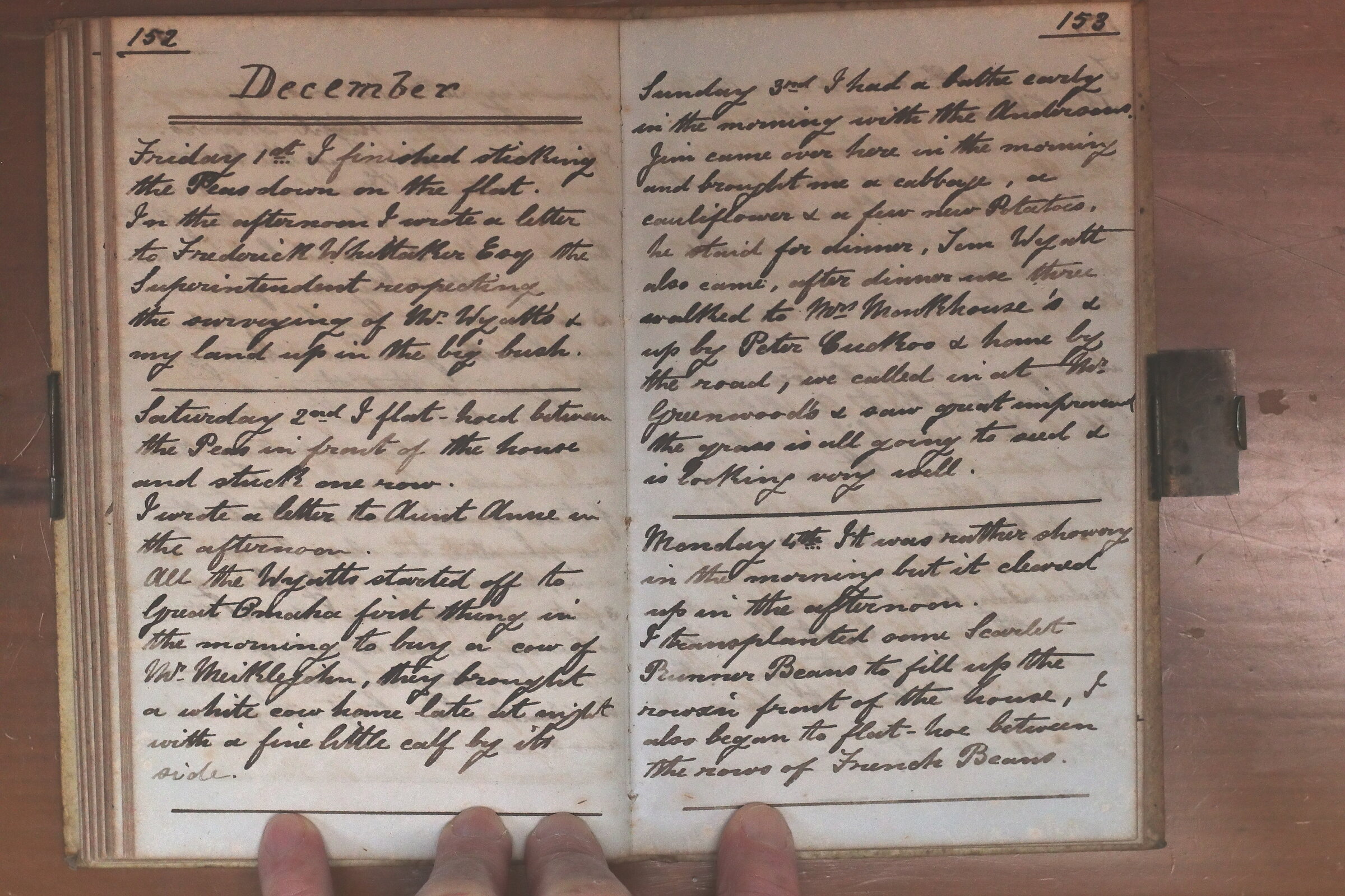 Original CS Clarke diary page
