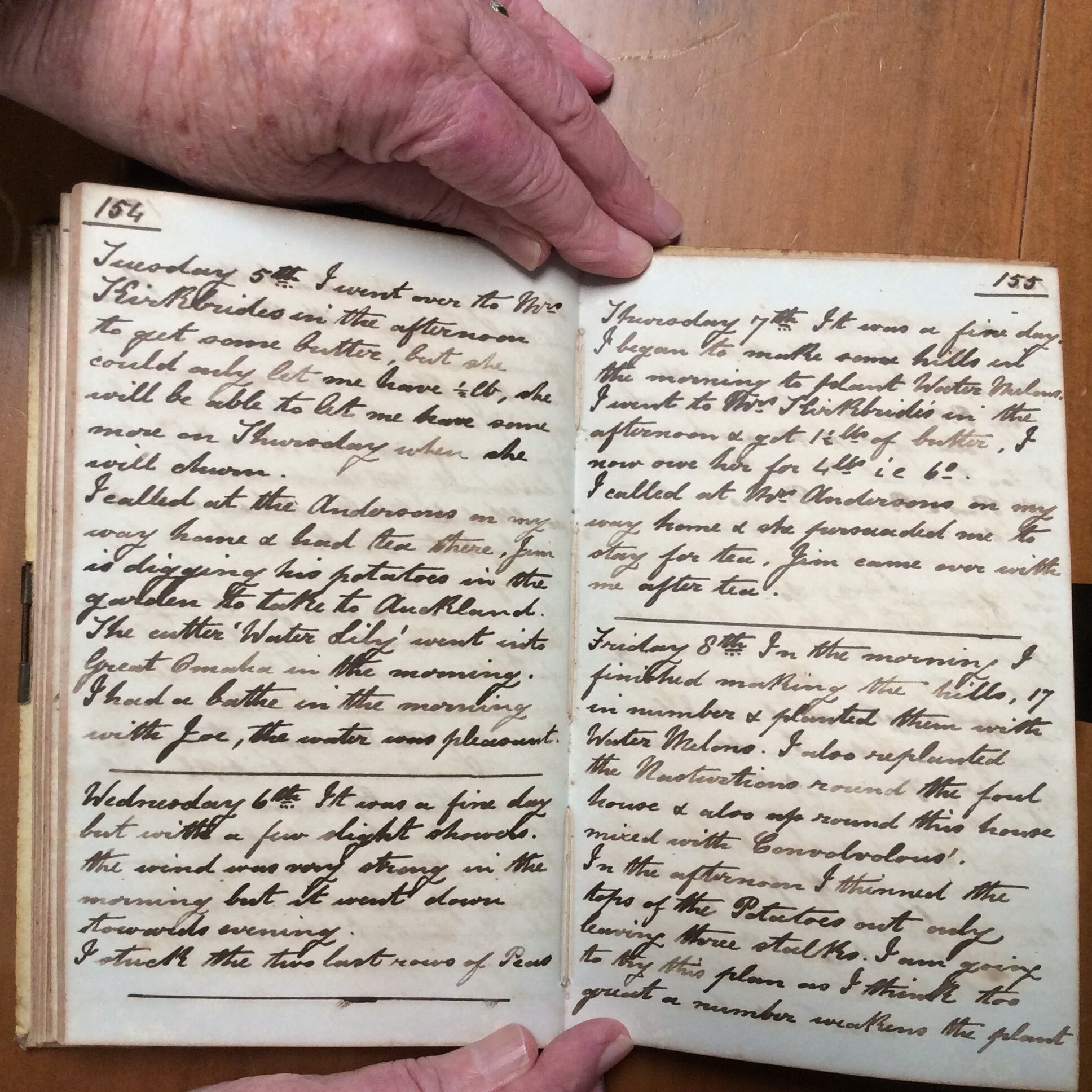Original CS Clarke diary page