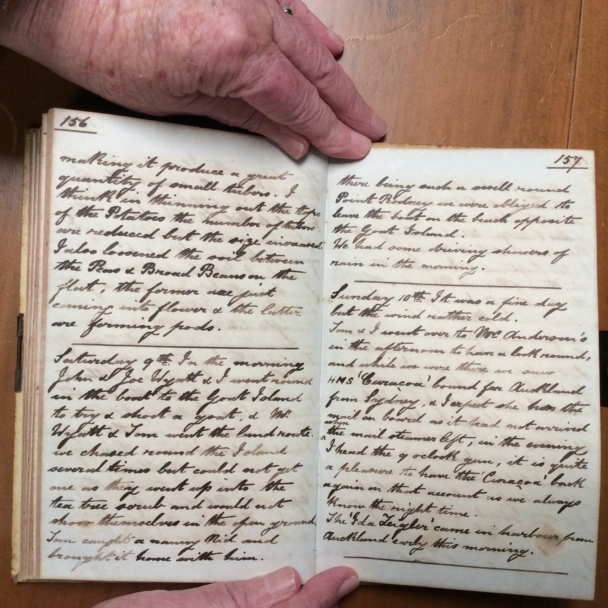 Original CS Clarke diary page