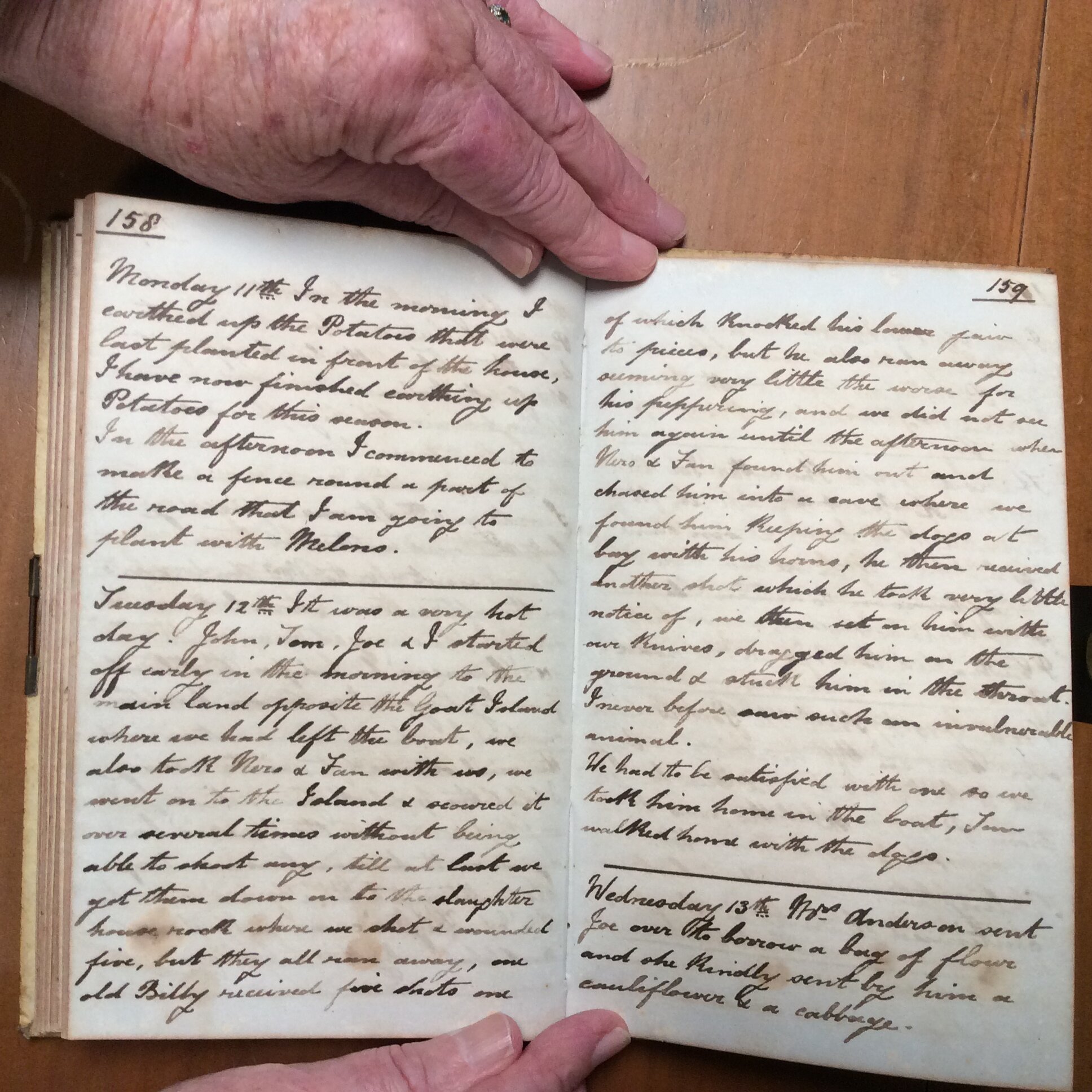 Original CS Clarke diary page