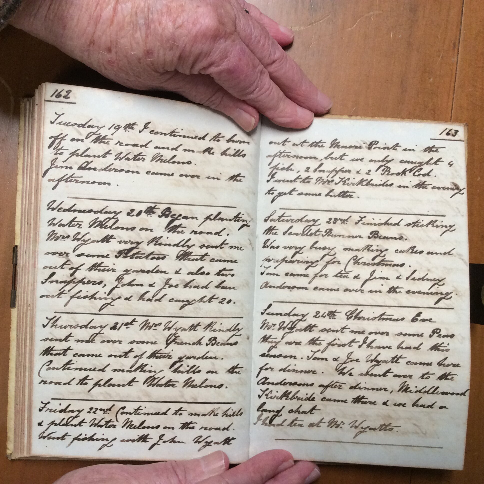 Original CS Clarke diary page