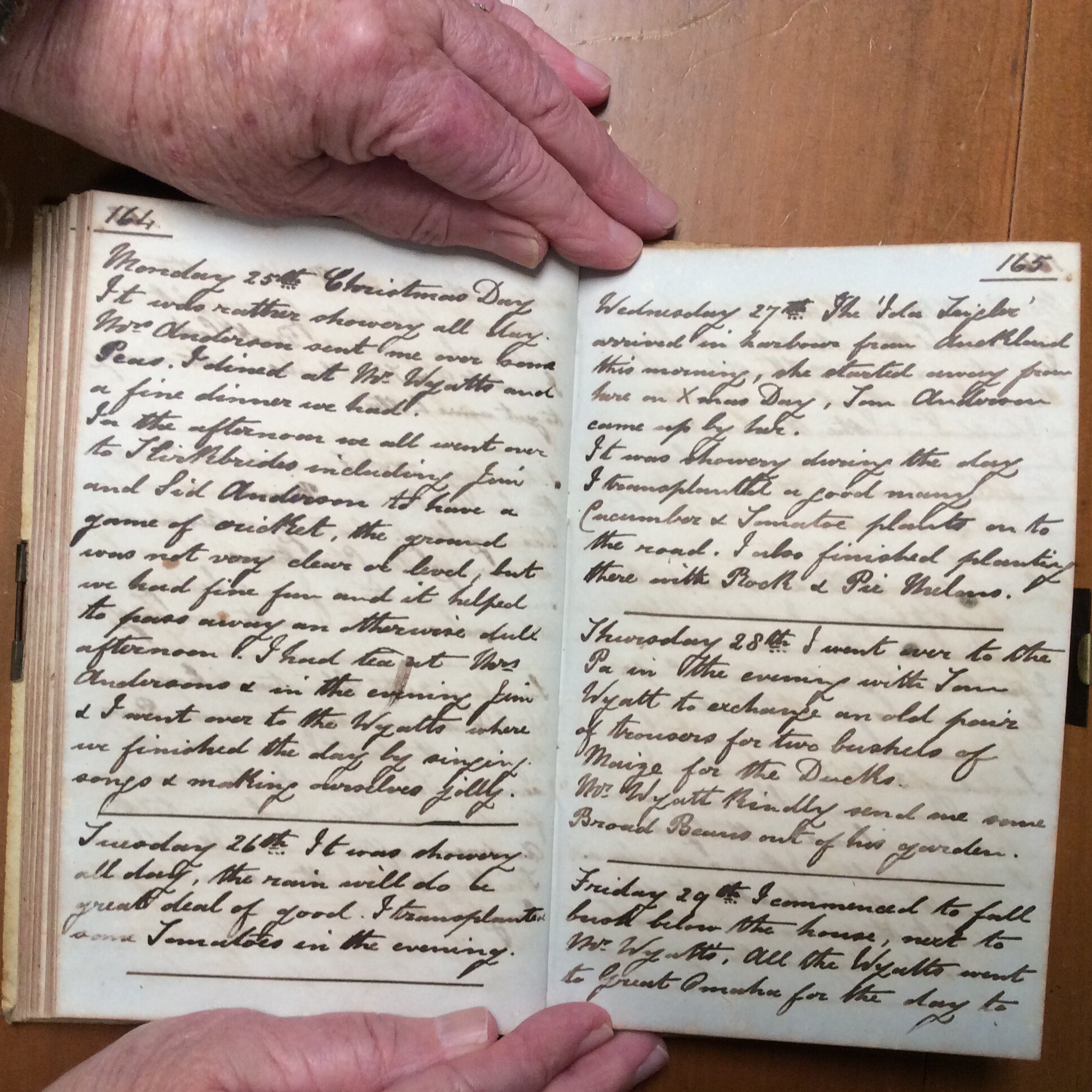 Original CS Clarke diary page