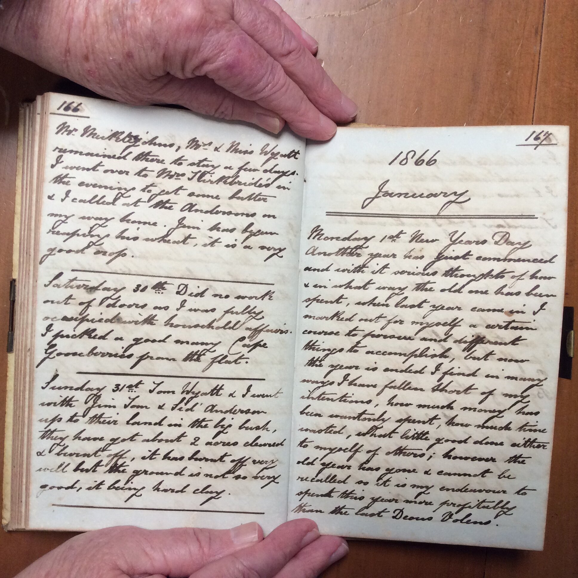 Original CS Clarke diary page