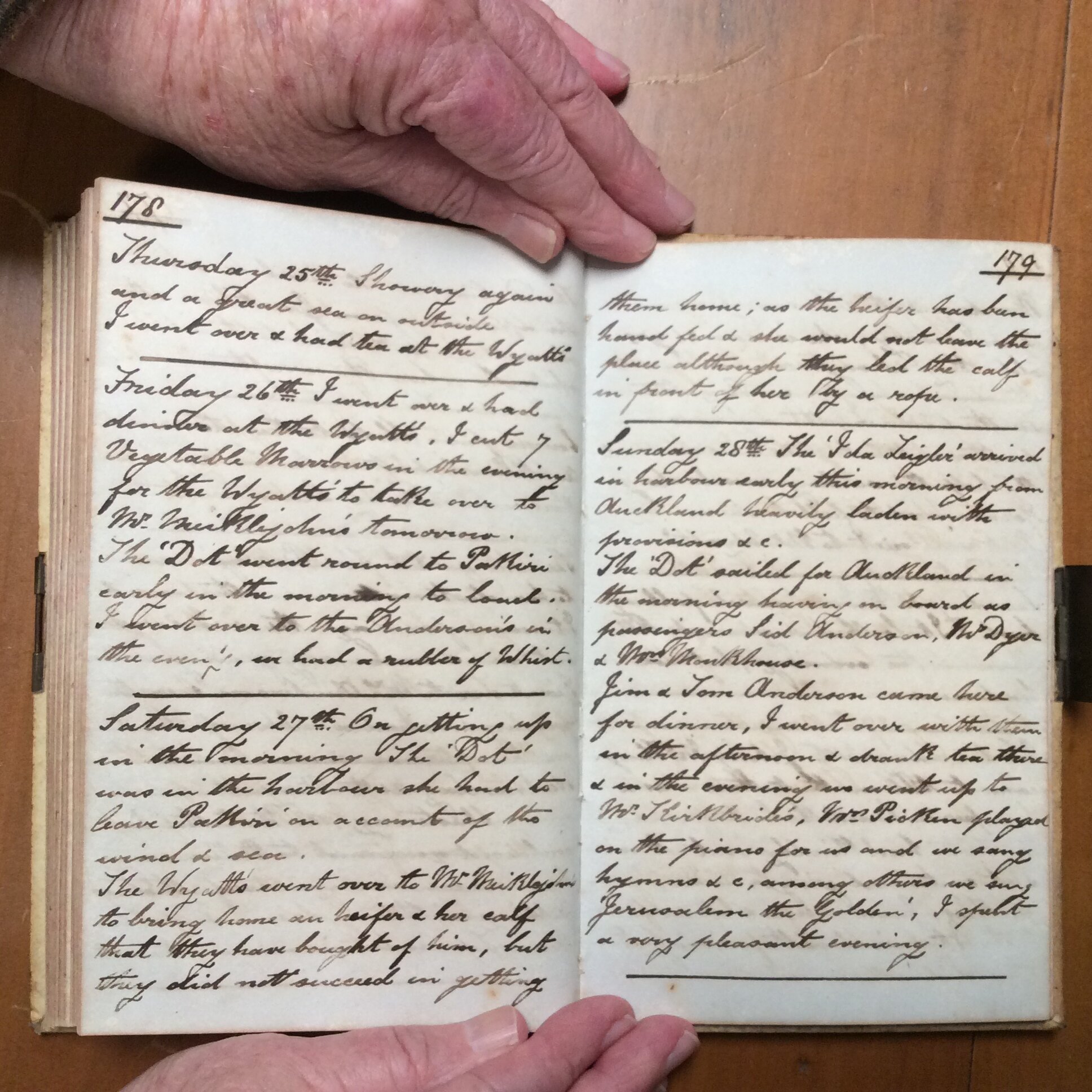 Original CS Clarke diary page