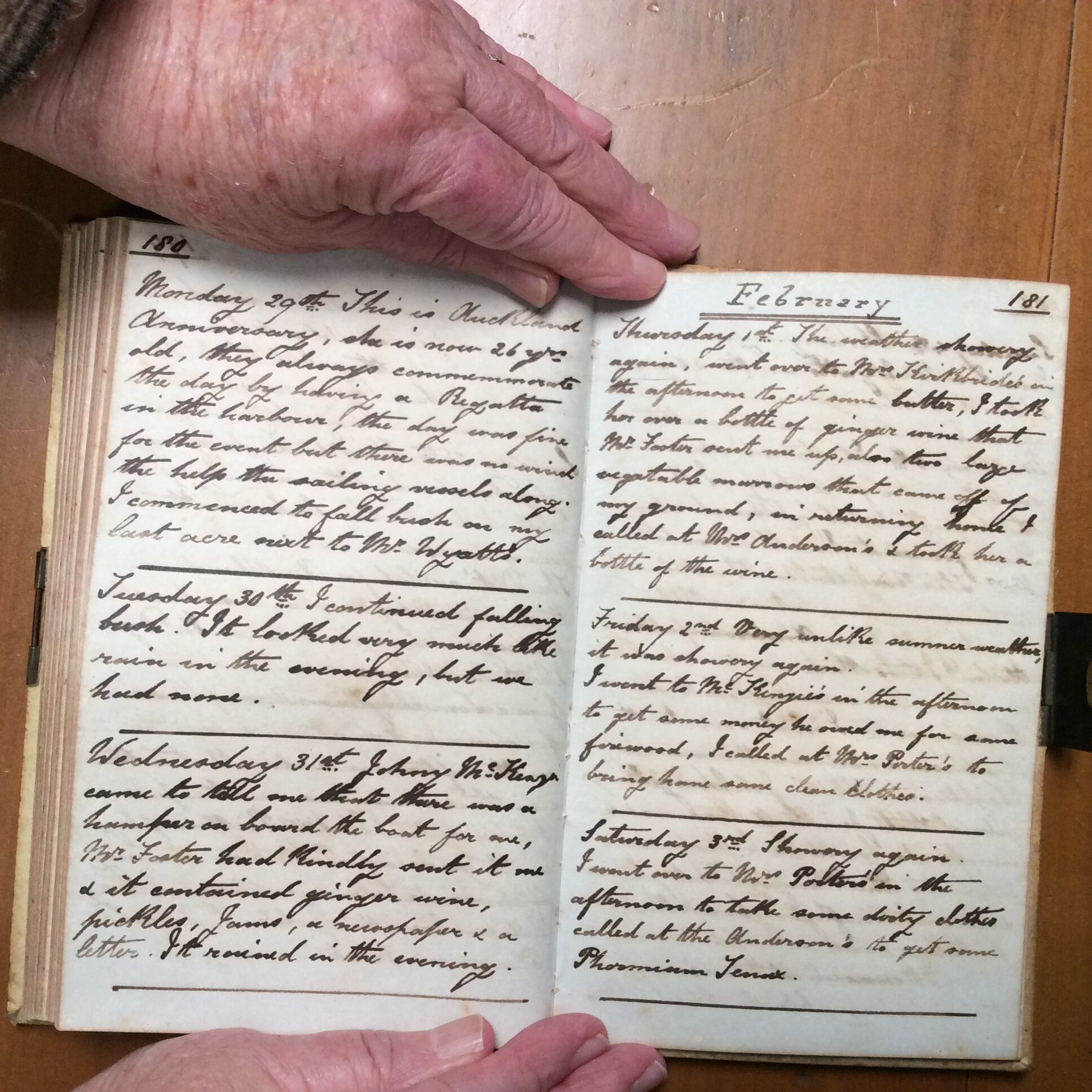 Original CS Clarke diary page