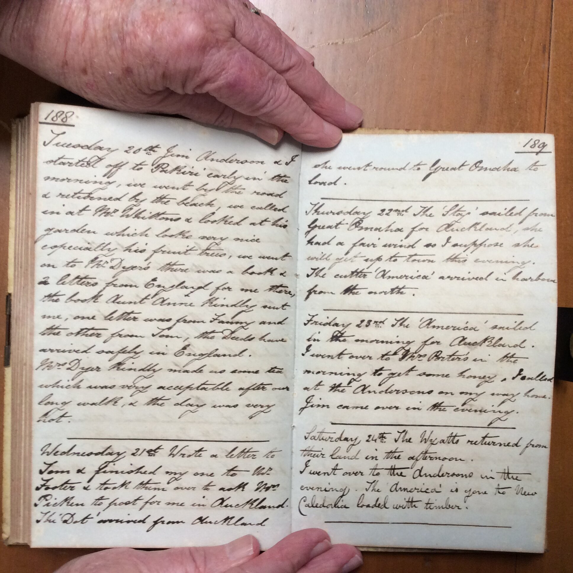 Original CS Clarke diary page
