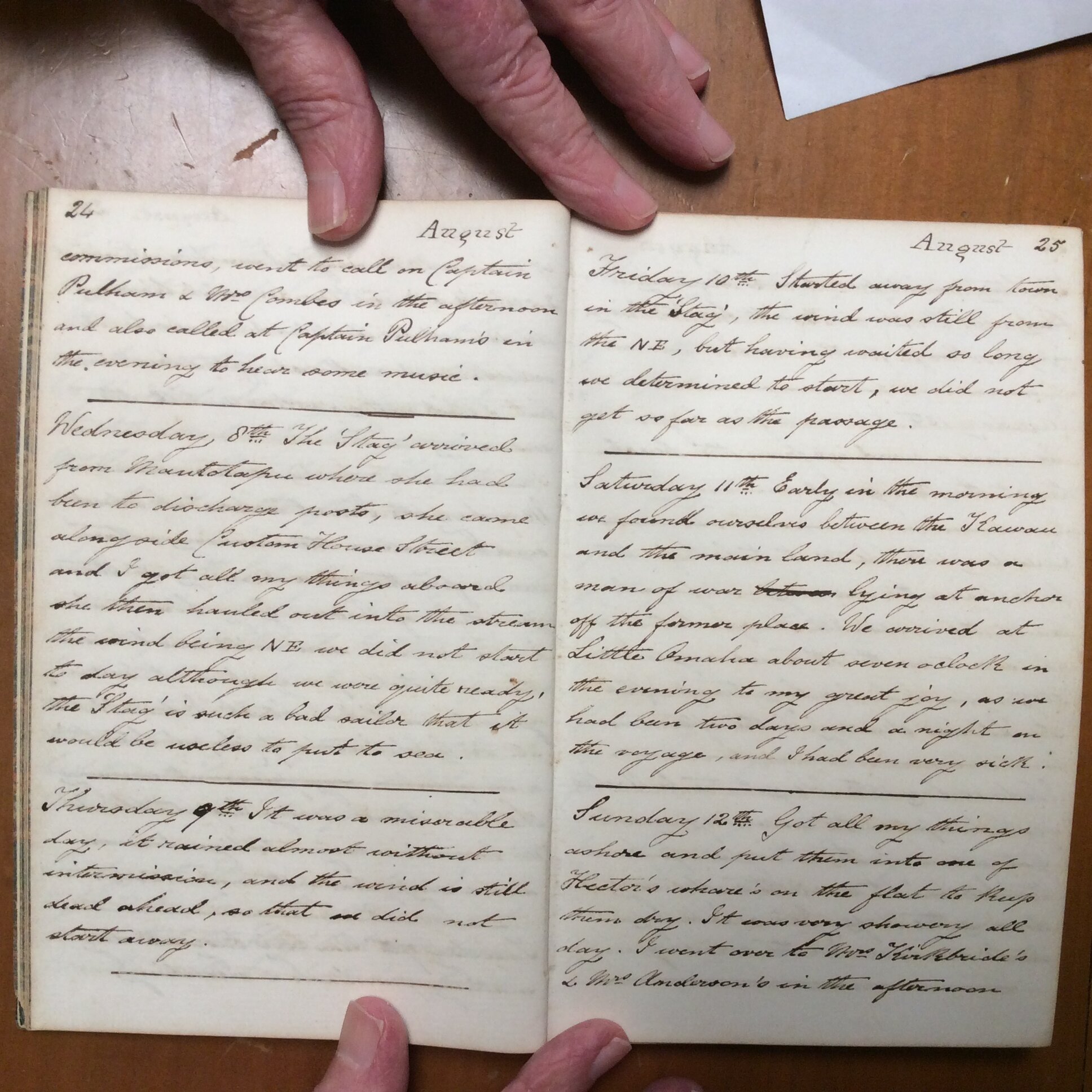 Original CS Clarke diary page