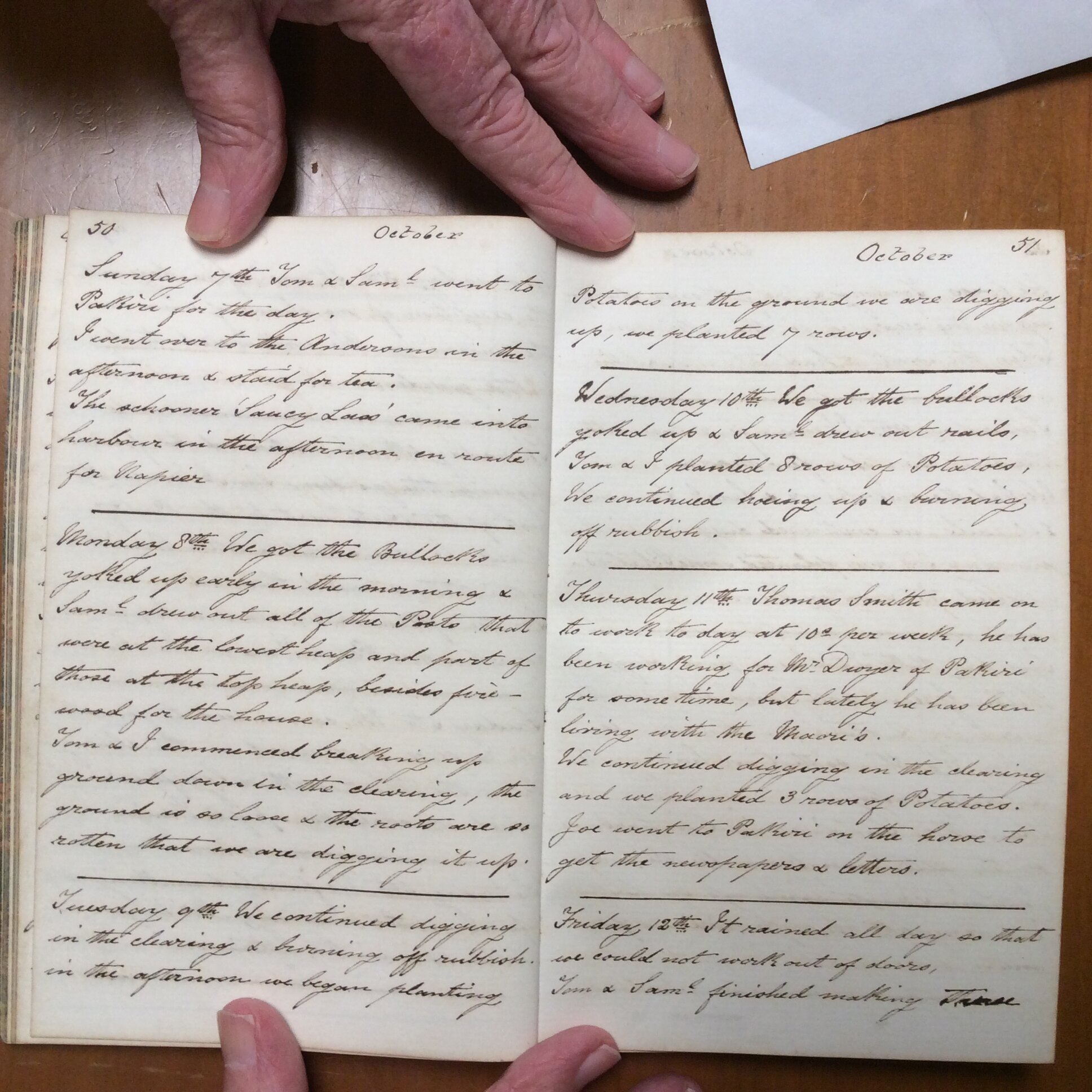 Original CS Clarke diary page
