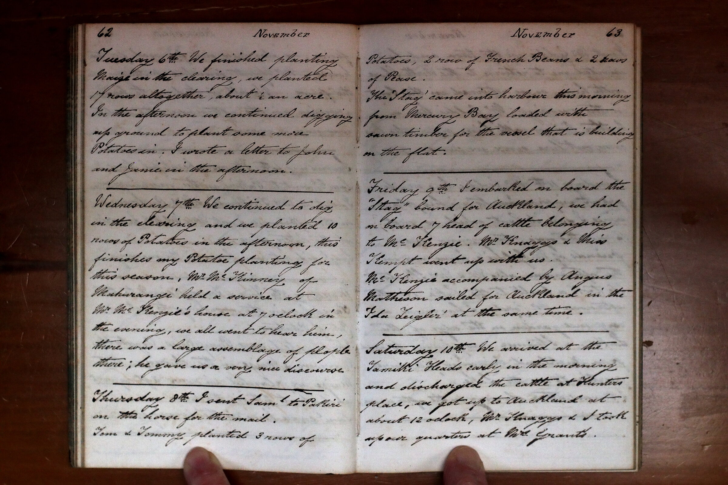 Original CS Clarke diary page