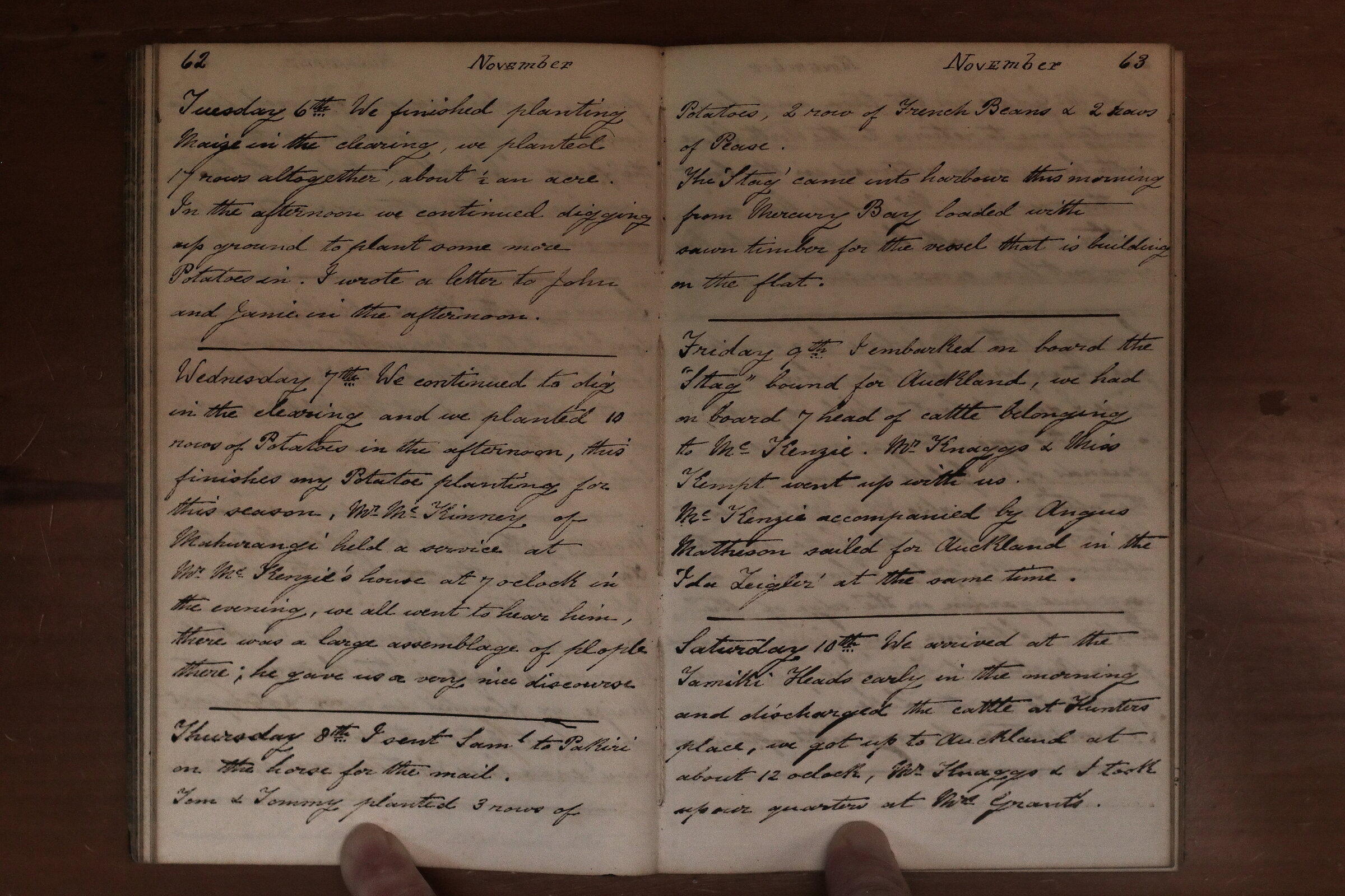 Original CS Clarke diary page