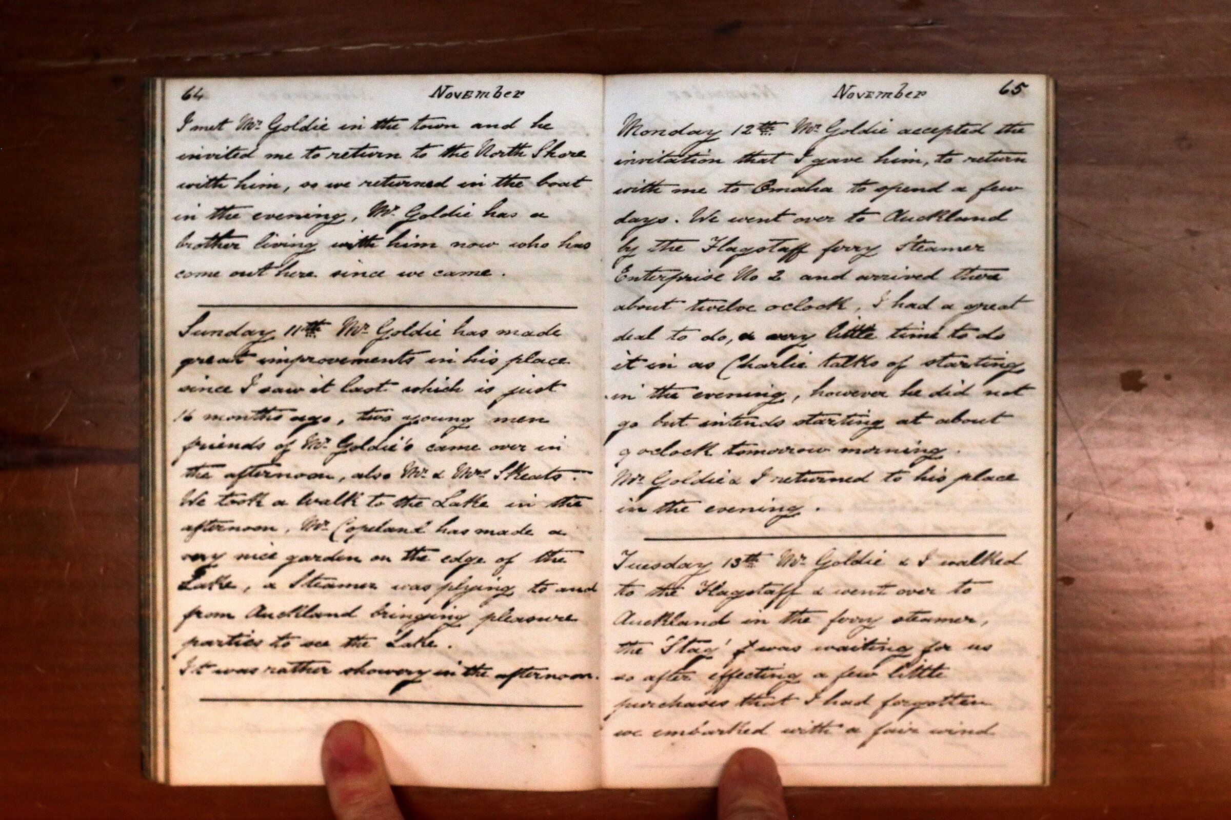 Original CS Clarke diary page