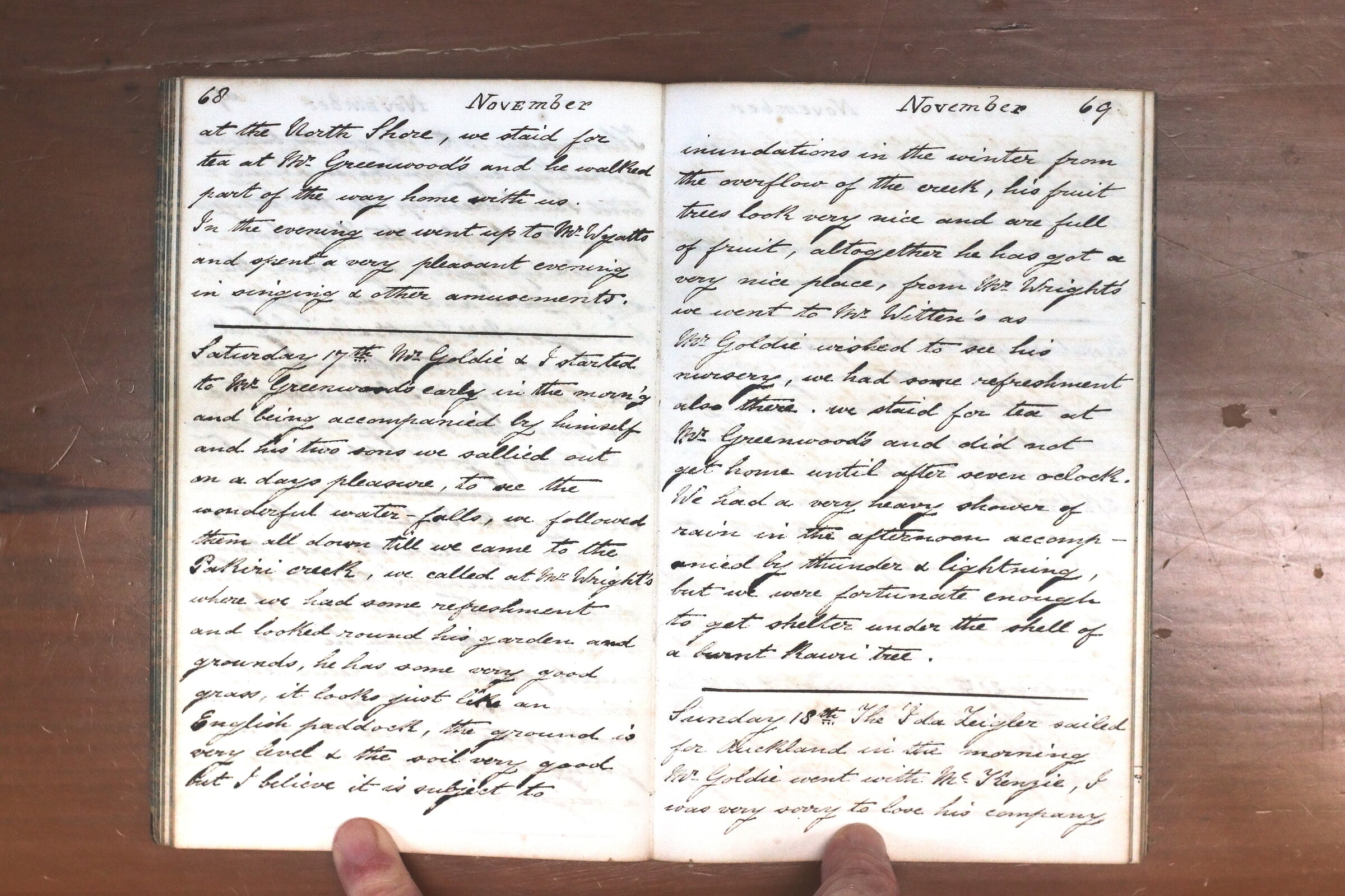 Original CS Clarke diary page