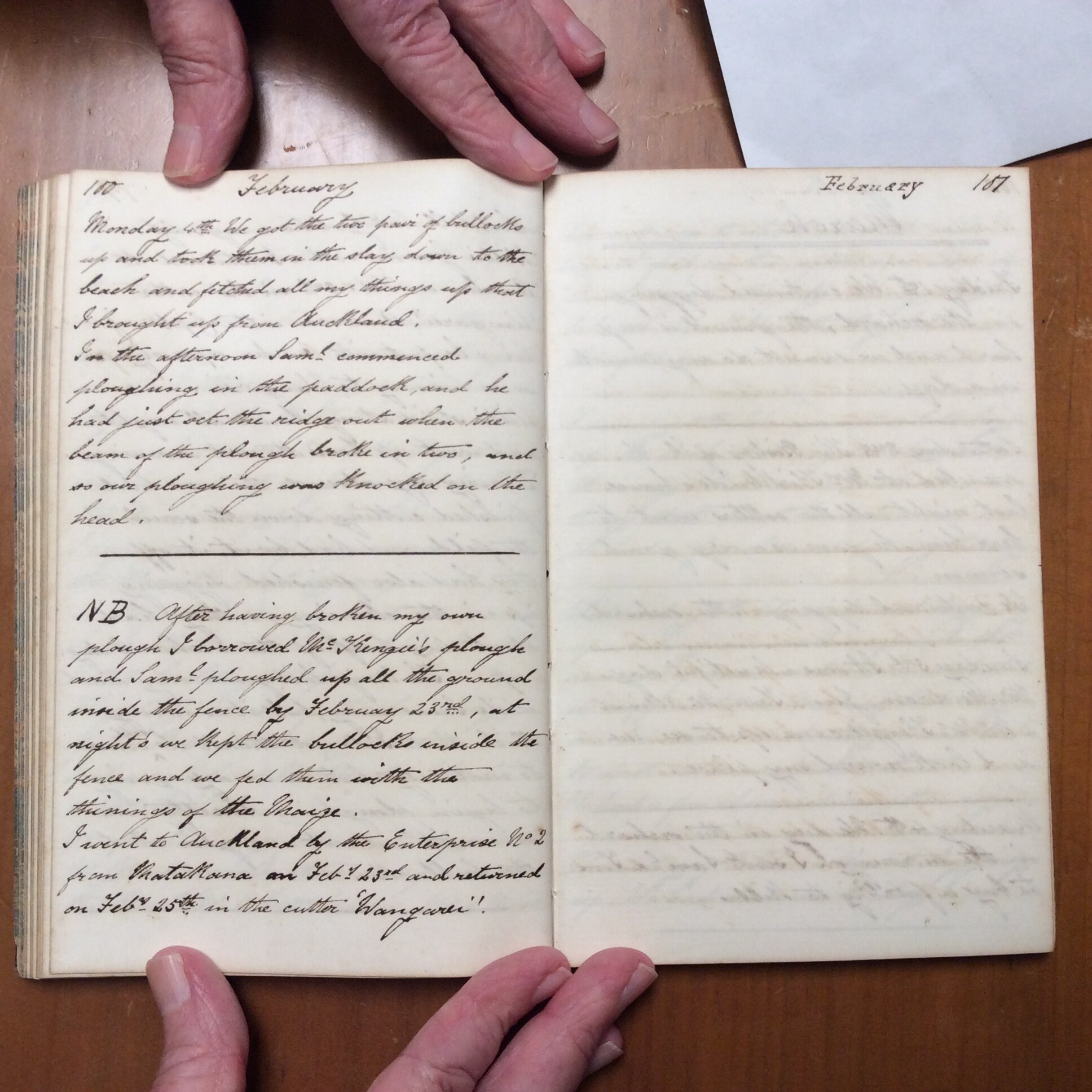 Original CS Clarke diary page