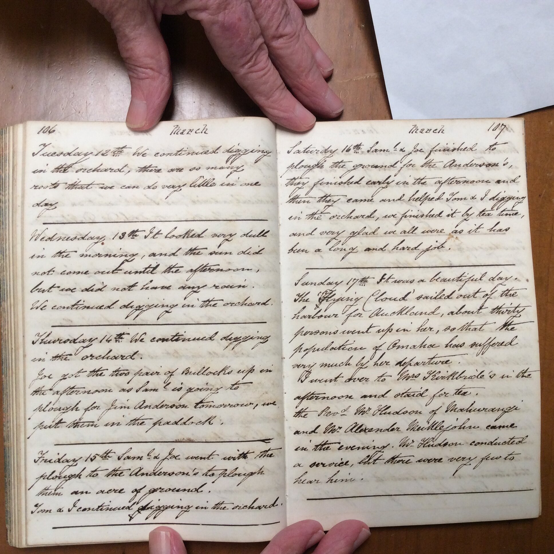 Original CS Clarke diary page
