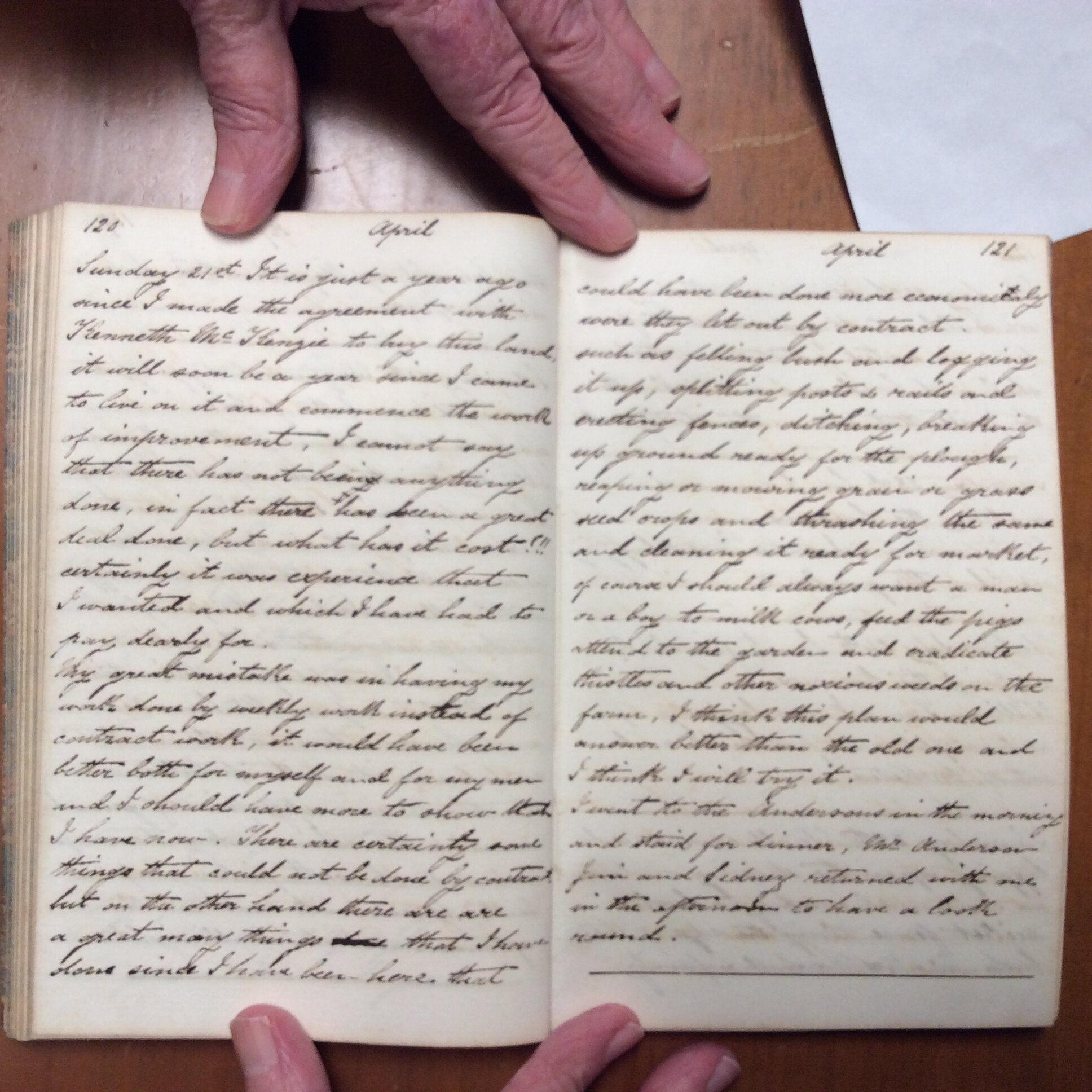 Original CS Clarke diary page