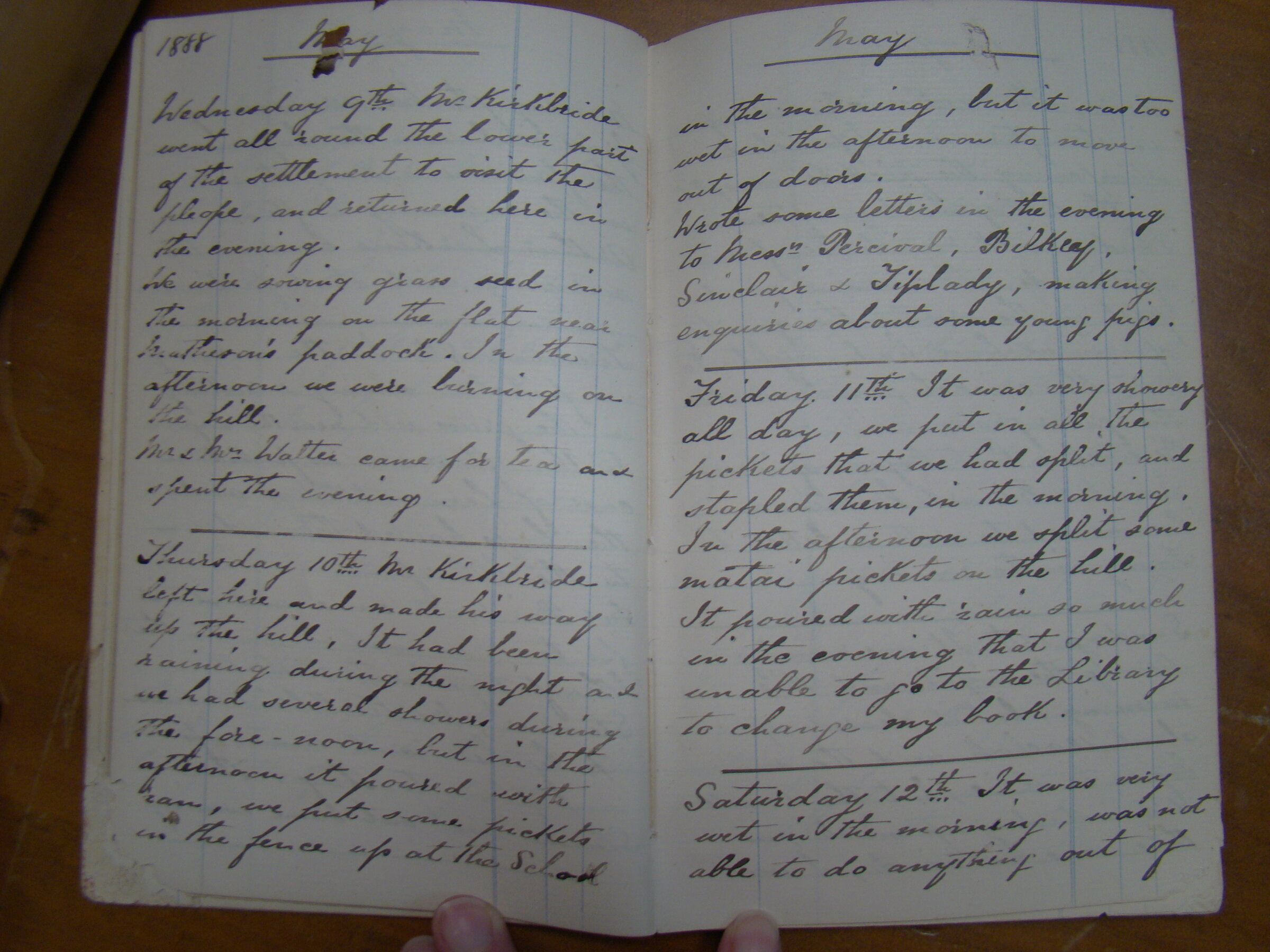 Original CS Clarke diary page
