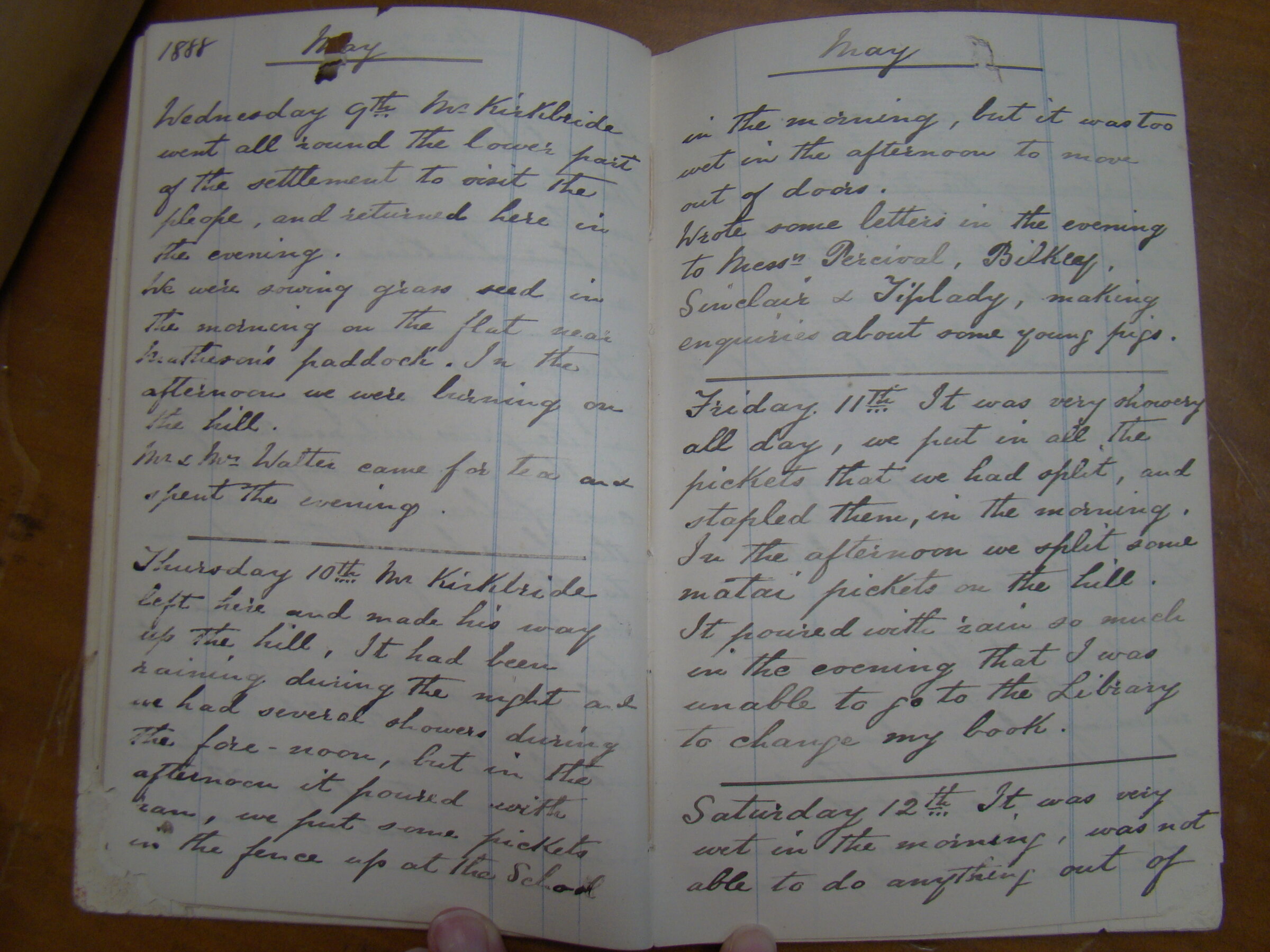 Original CS Clarke diary page