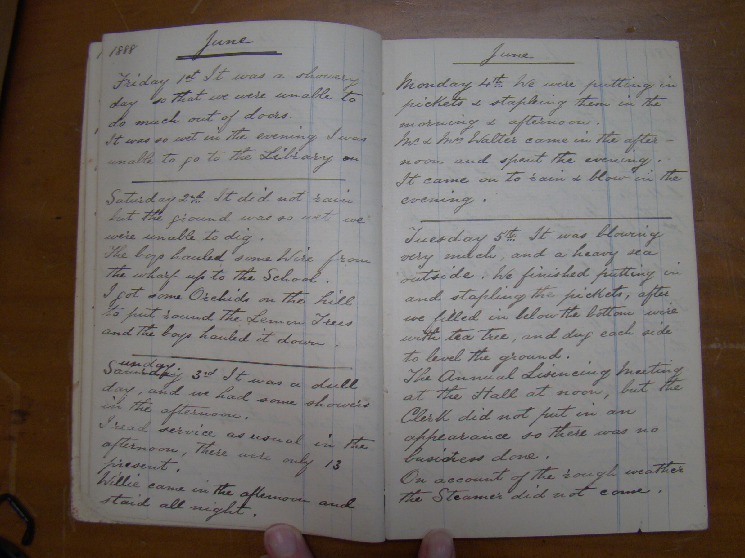 Original CS Clarke diary page