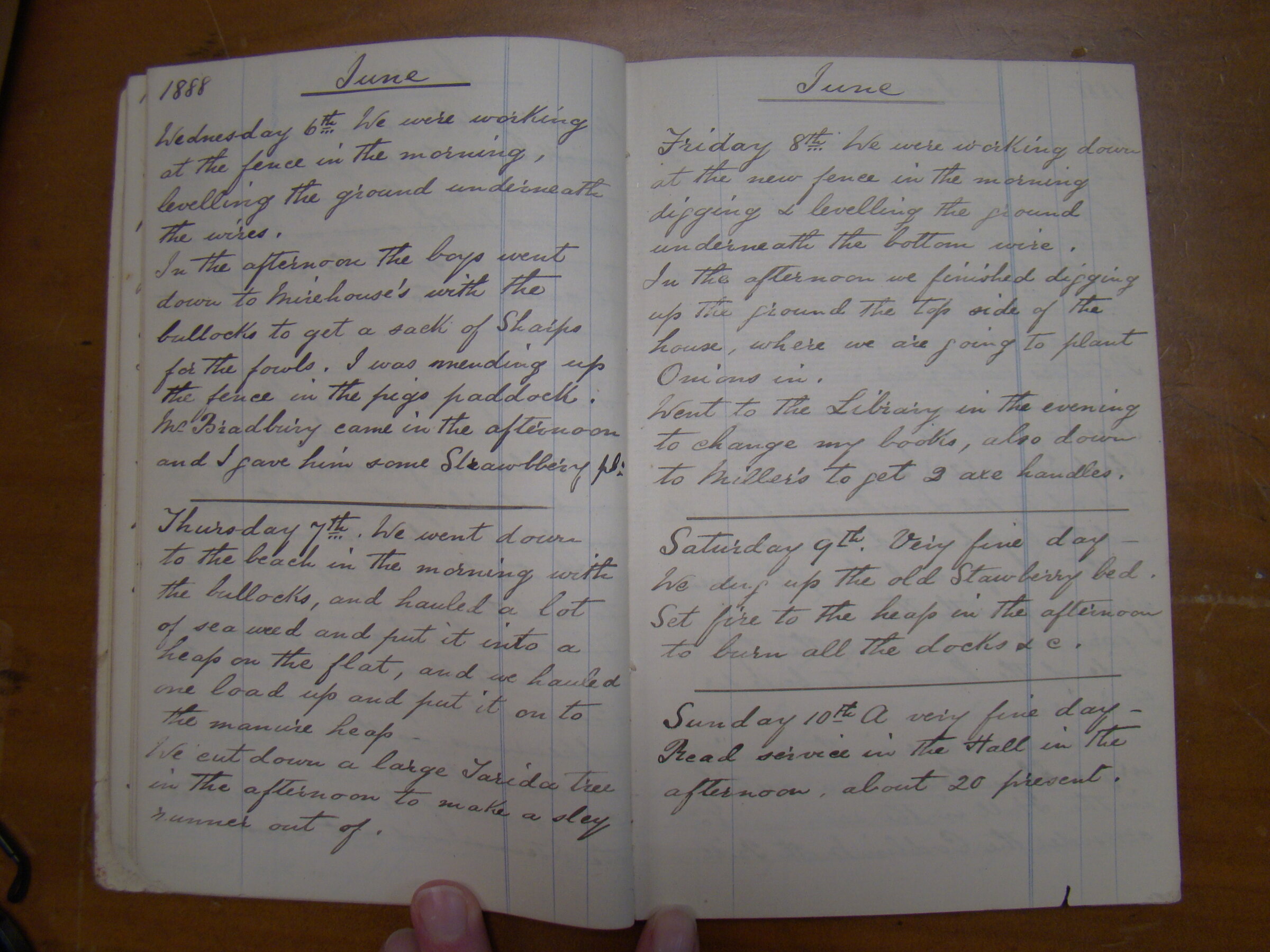 Original CS Clarke diary page