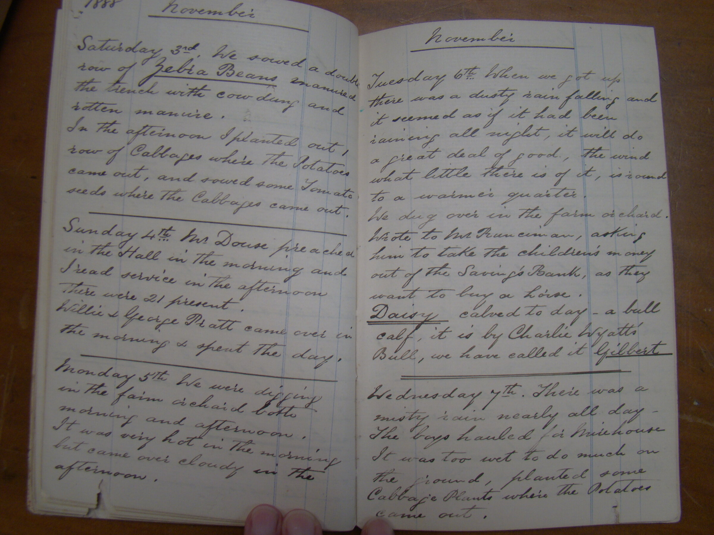 Original CS Clarke diary page