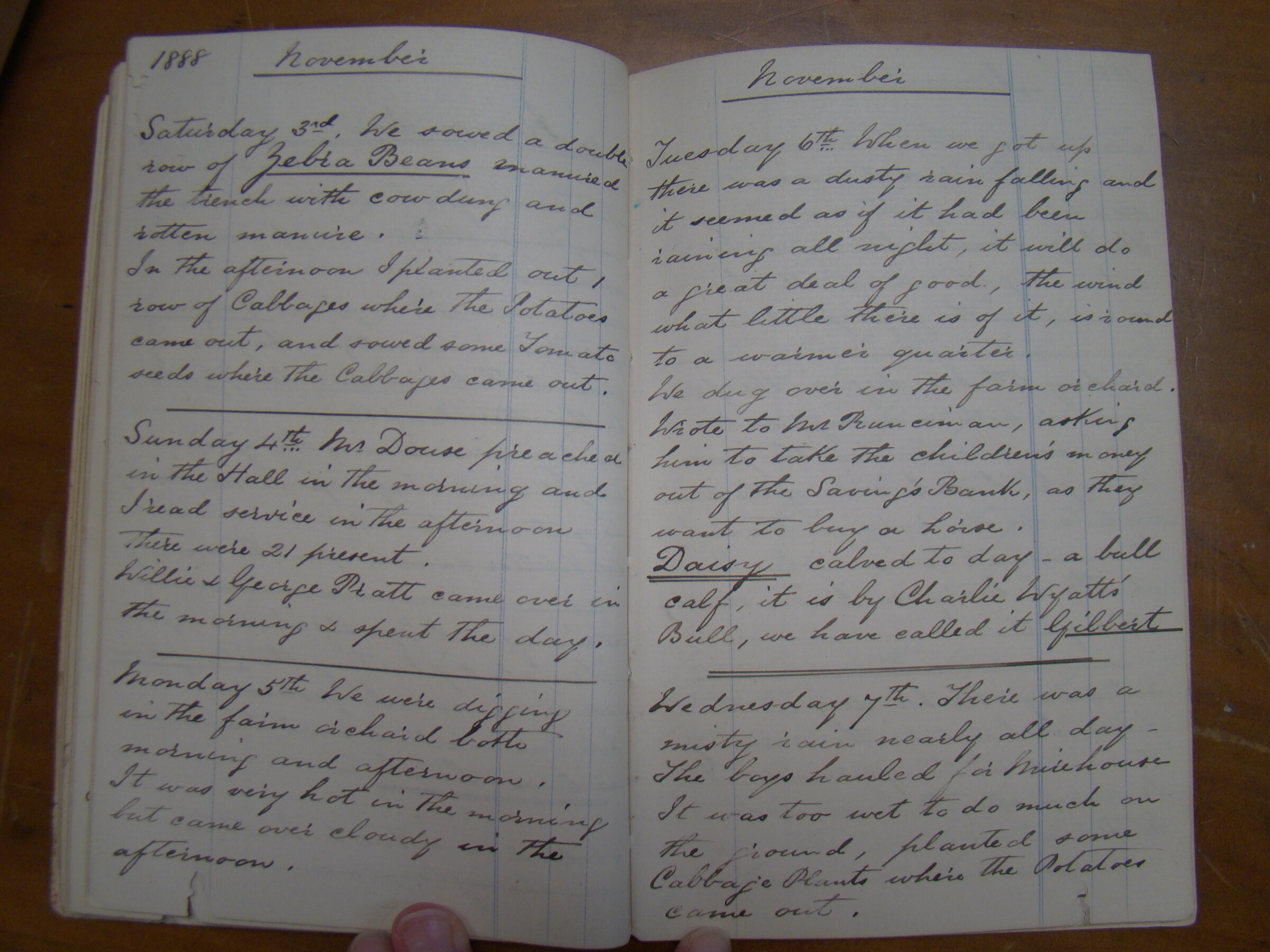 Original CS Clarke diary page