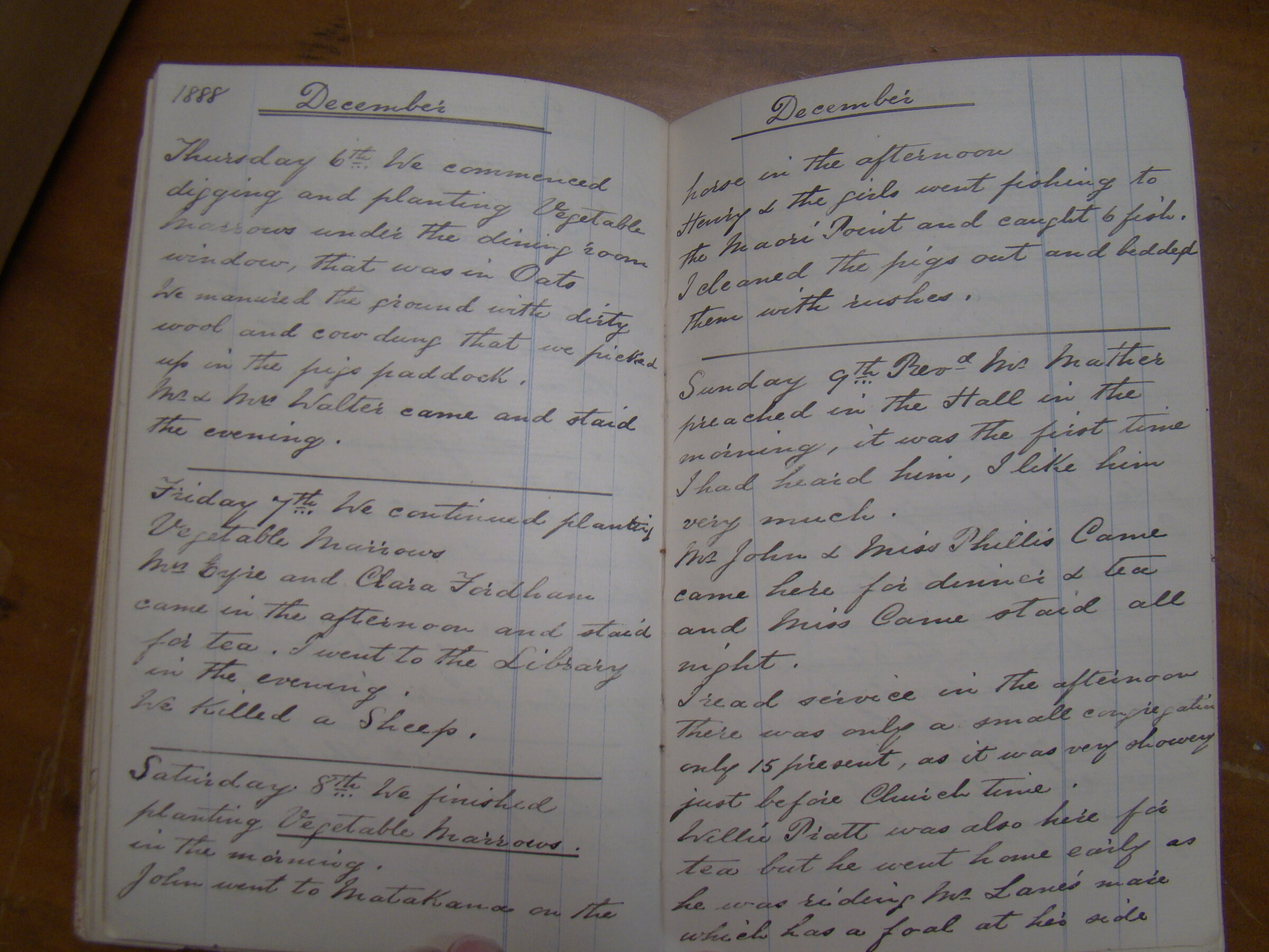 Original CS Clarke diary page