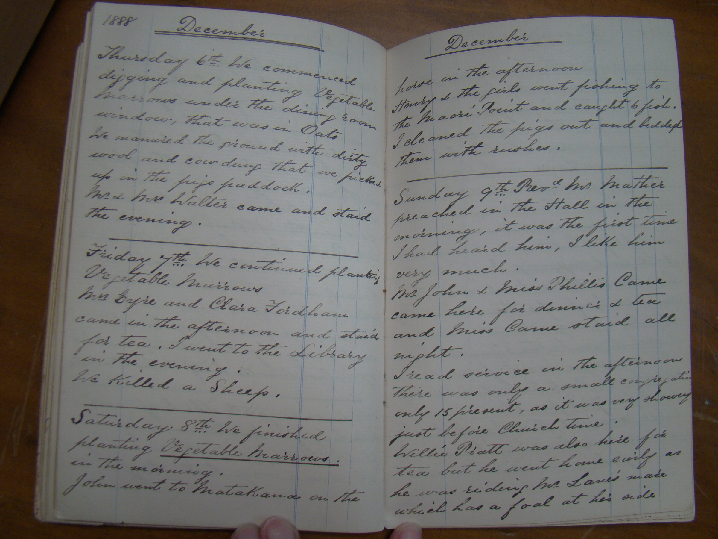 Original CS Clarke diary page