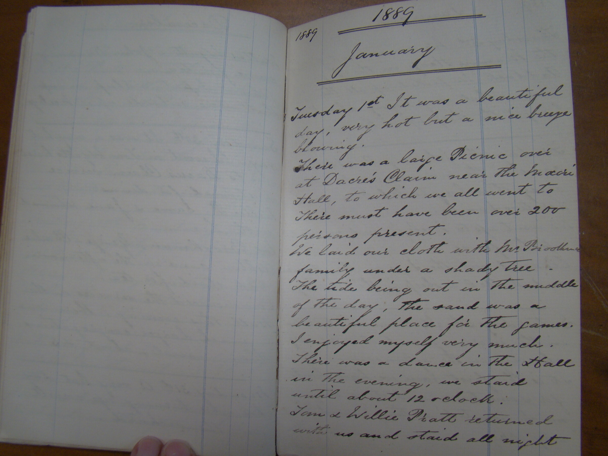 Original CS Clarke diary page