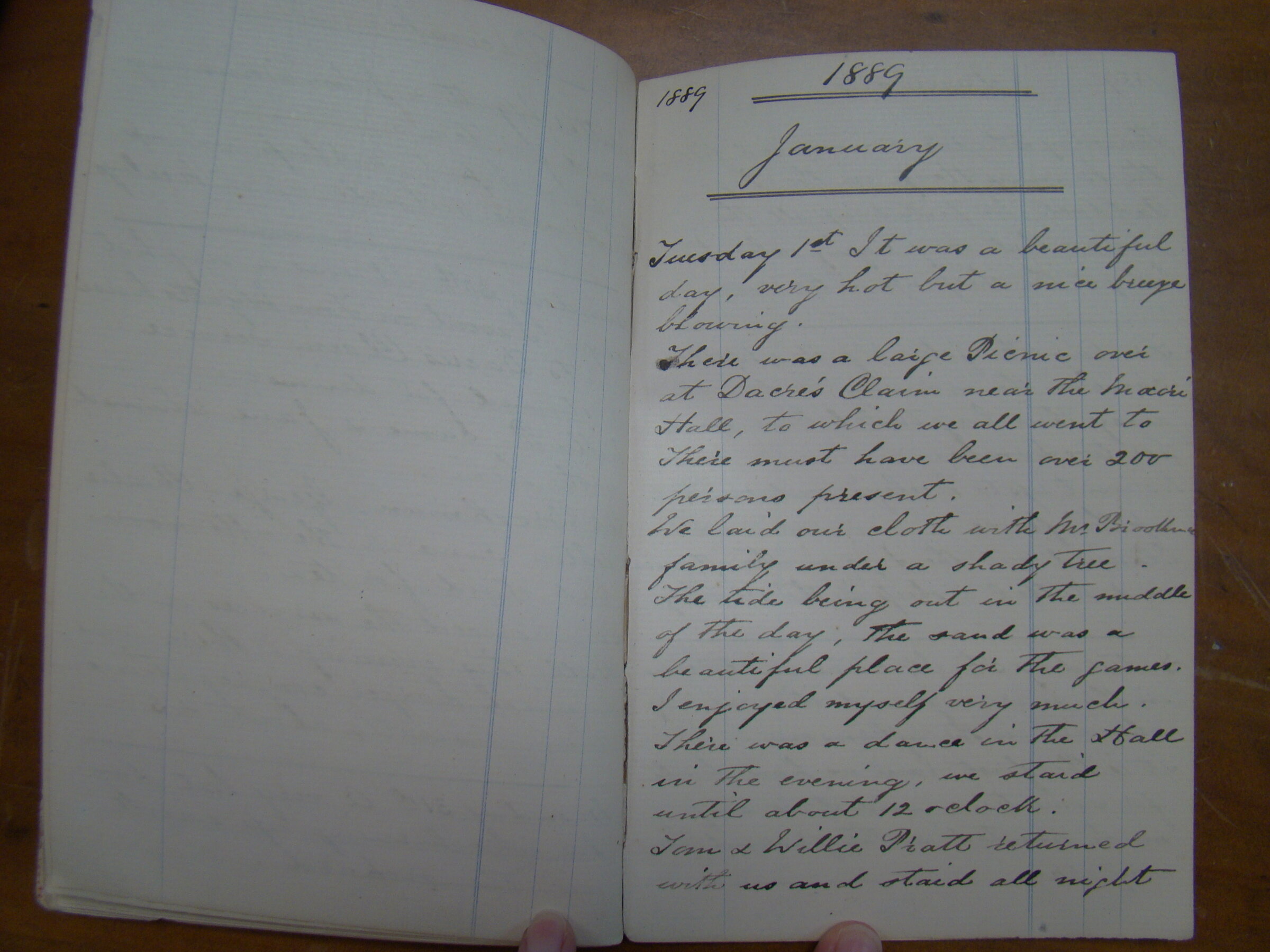 Original CS Clarke diary page